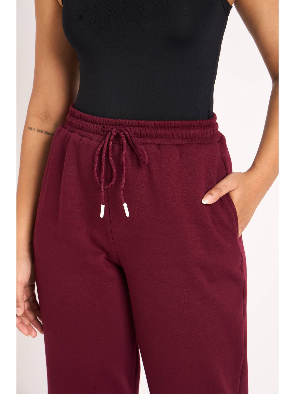 Wine Fleece Joggers | WJ89 - view 5