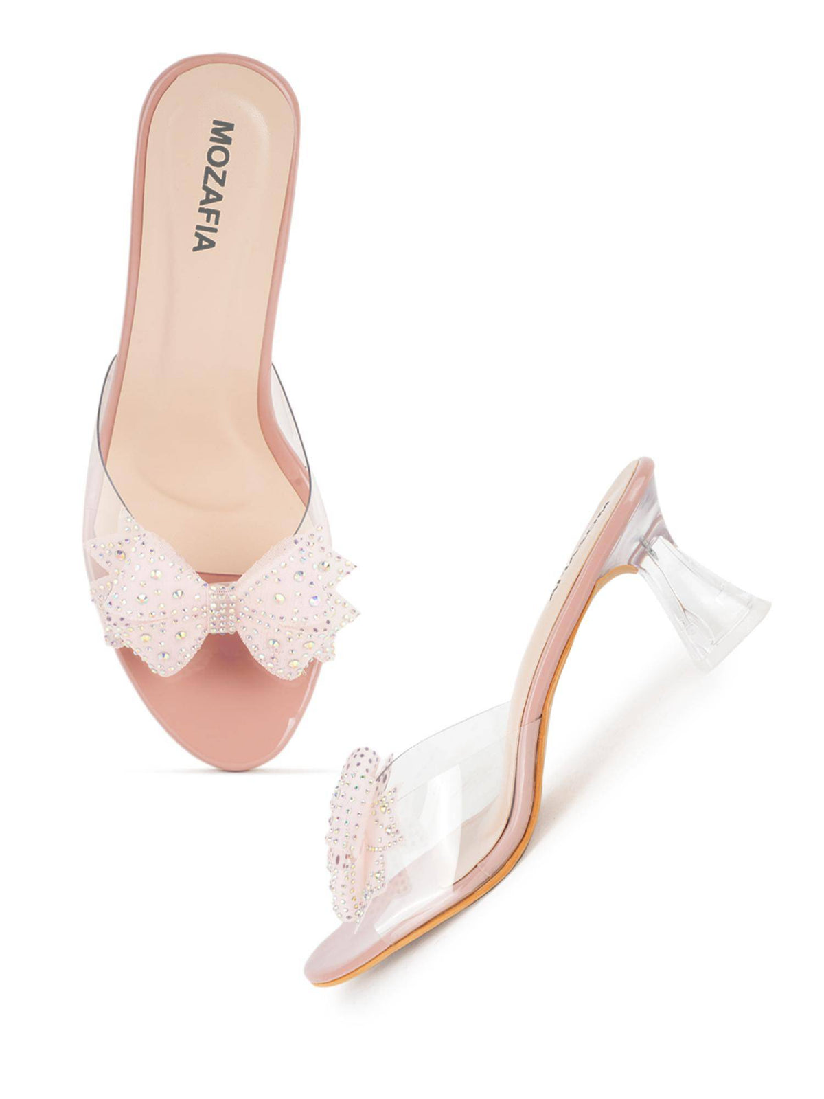 Women Pink Block Heels | H78 - view 4