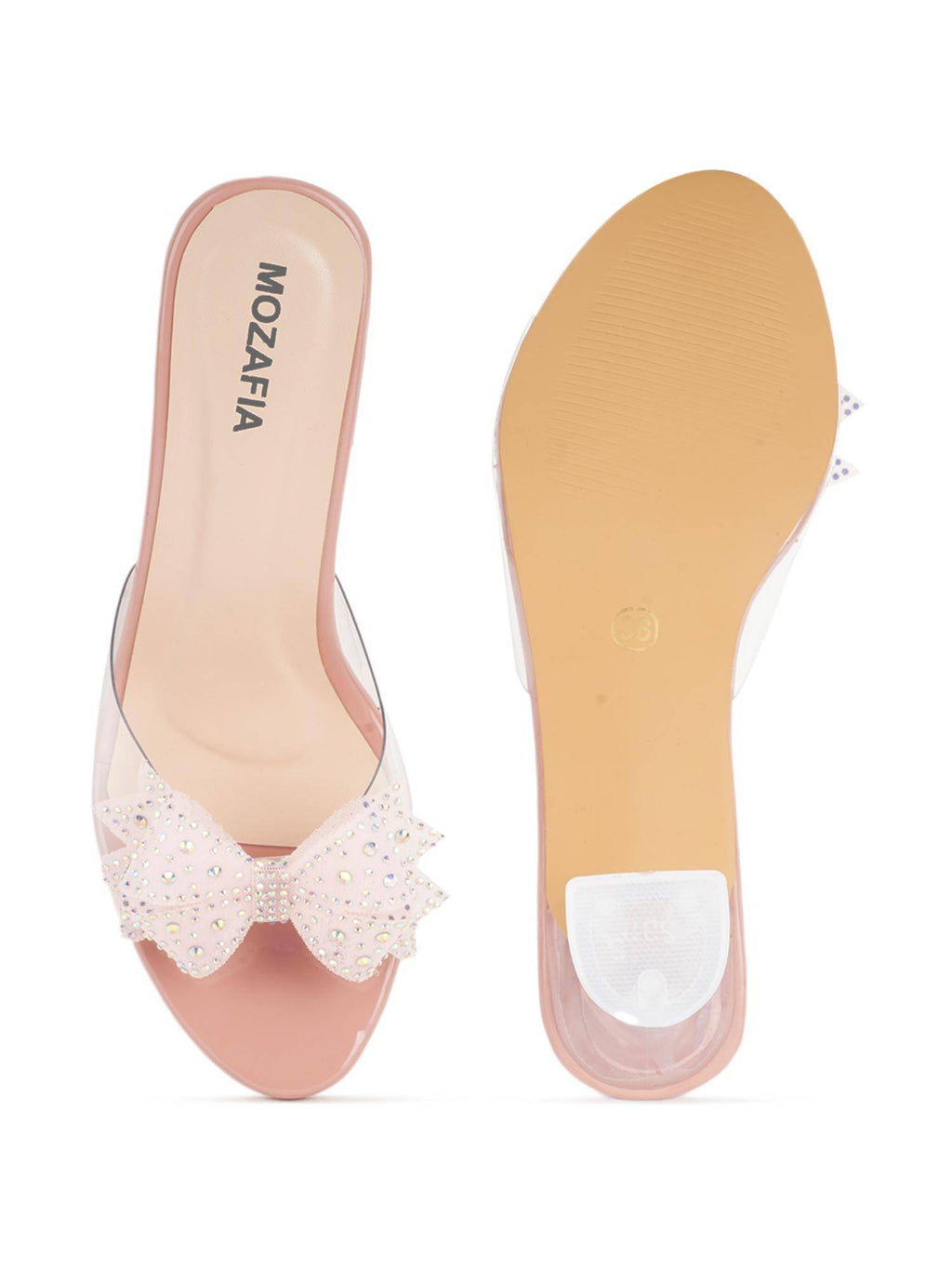 Women Pink Block Heels | H78 - view 7