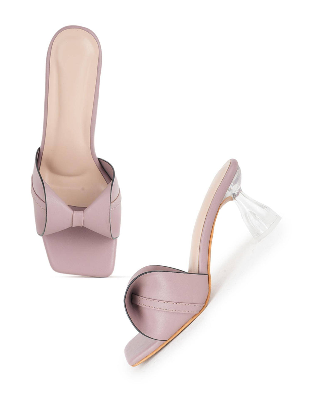 Women Pink Block Heels | H78 - view 4