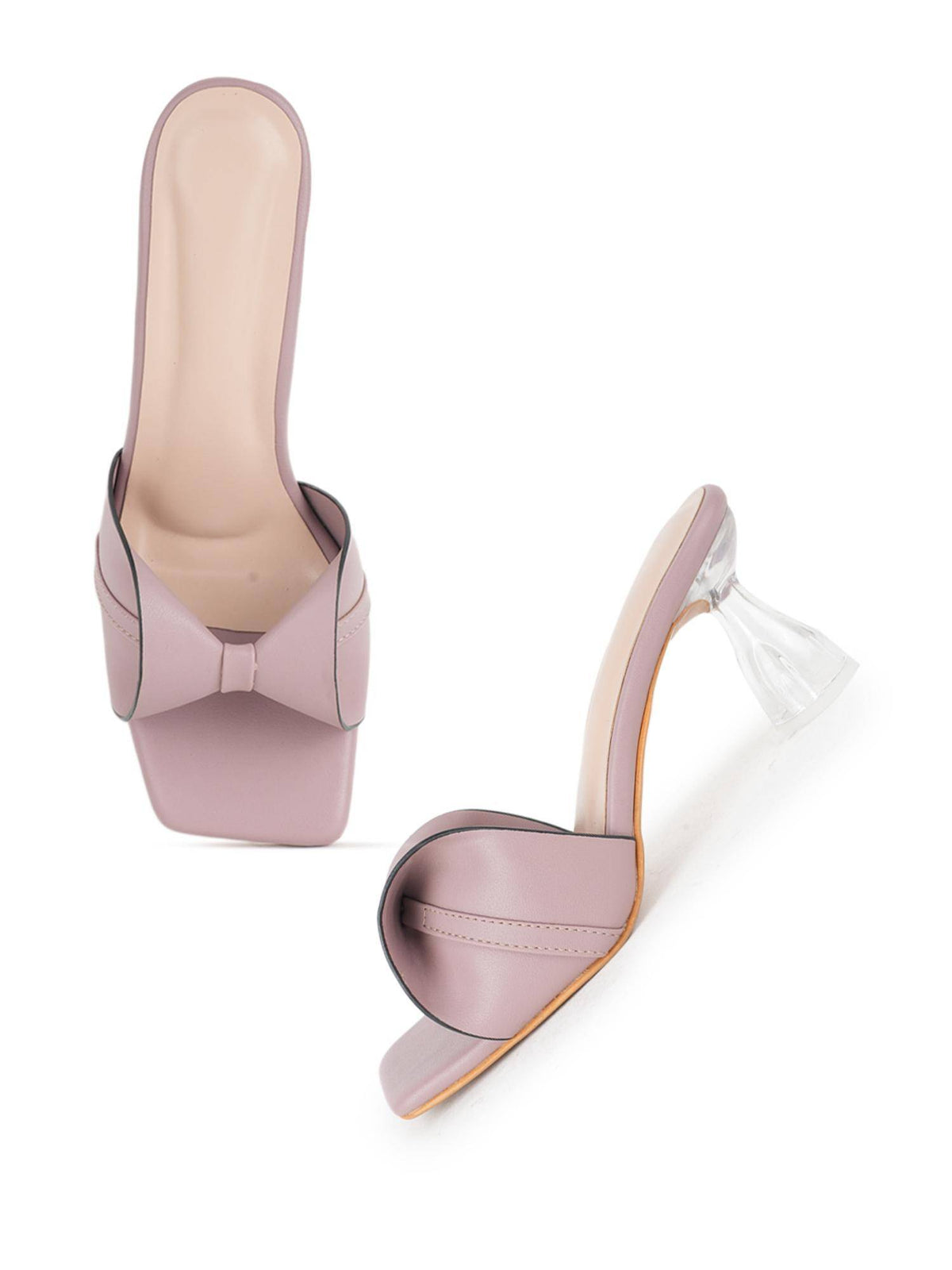 Women Pink Block Heels | H78 - view 4