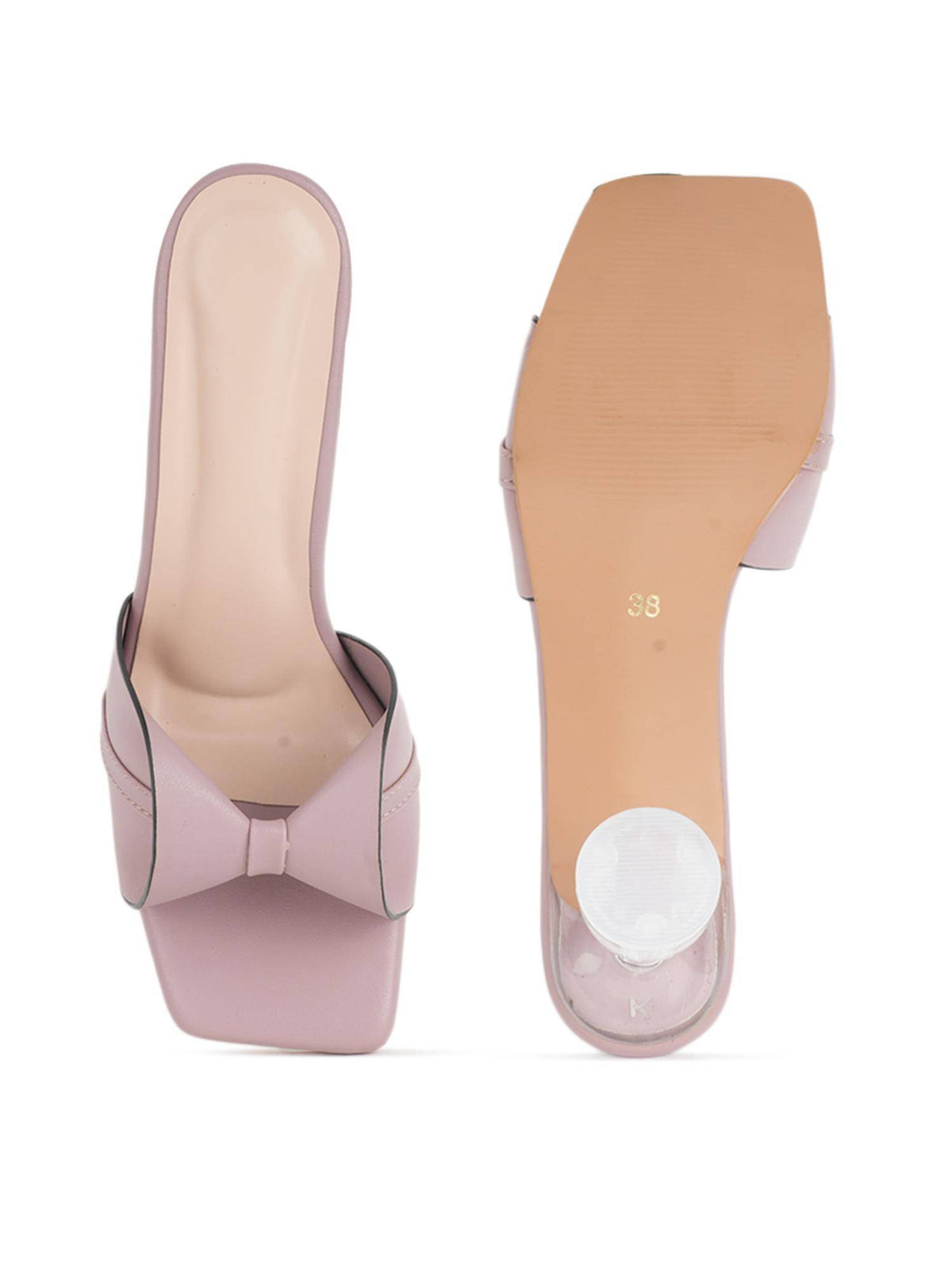 Women Pink Block Heels | H78 - view 7