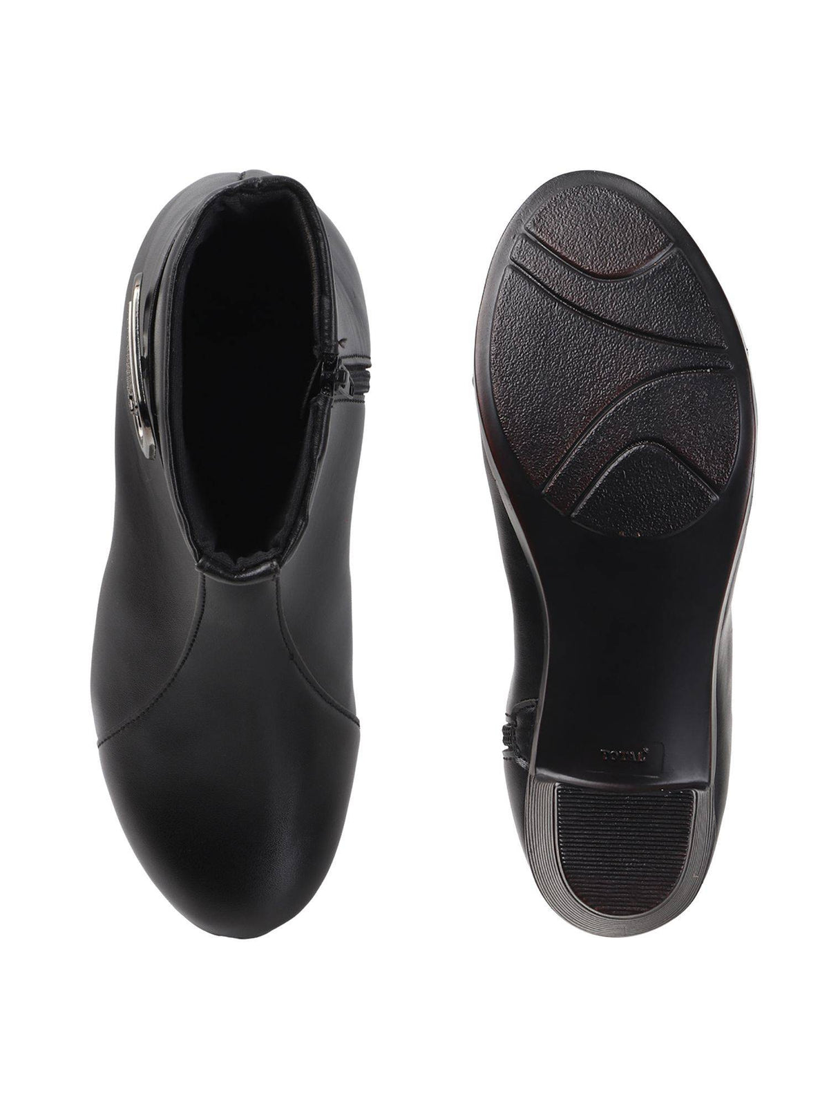 Black Block Heel Ankle Boots for Women Fashion | BT61 - view 5