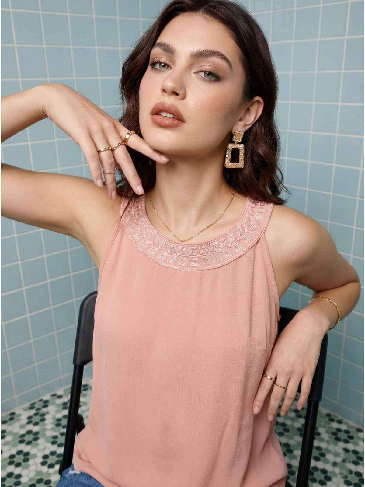 Peach Kavita Top | HT67 - view 5