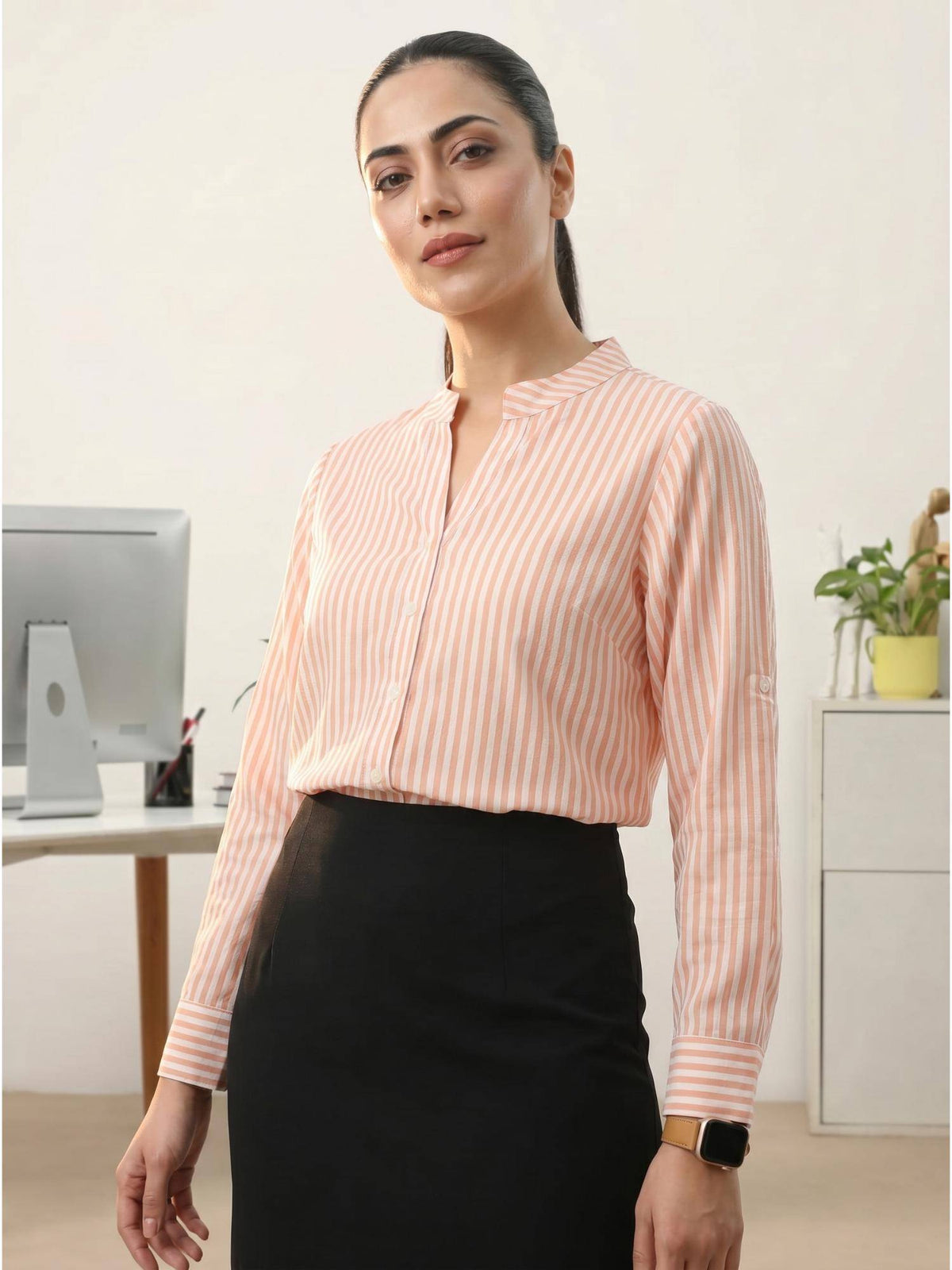 Peach Vedika Shirt | S67 - view 1