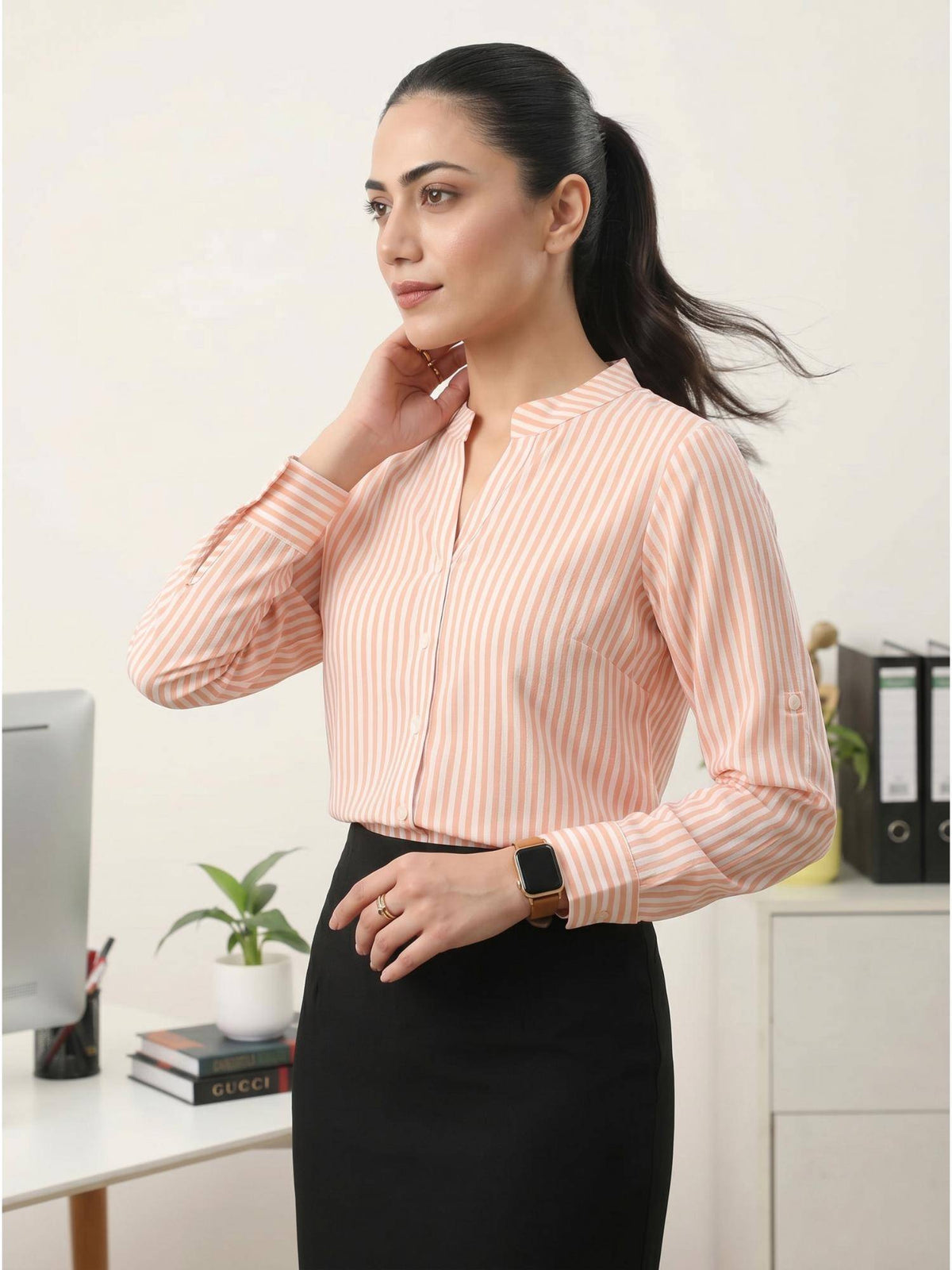 Peach Vedika Shirt | S67 - view 3