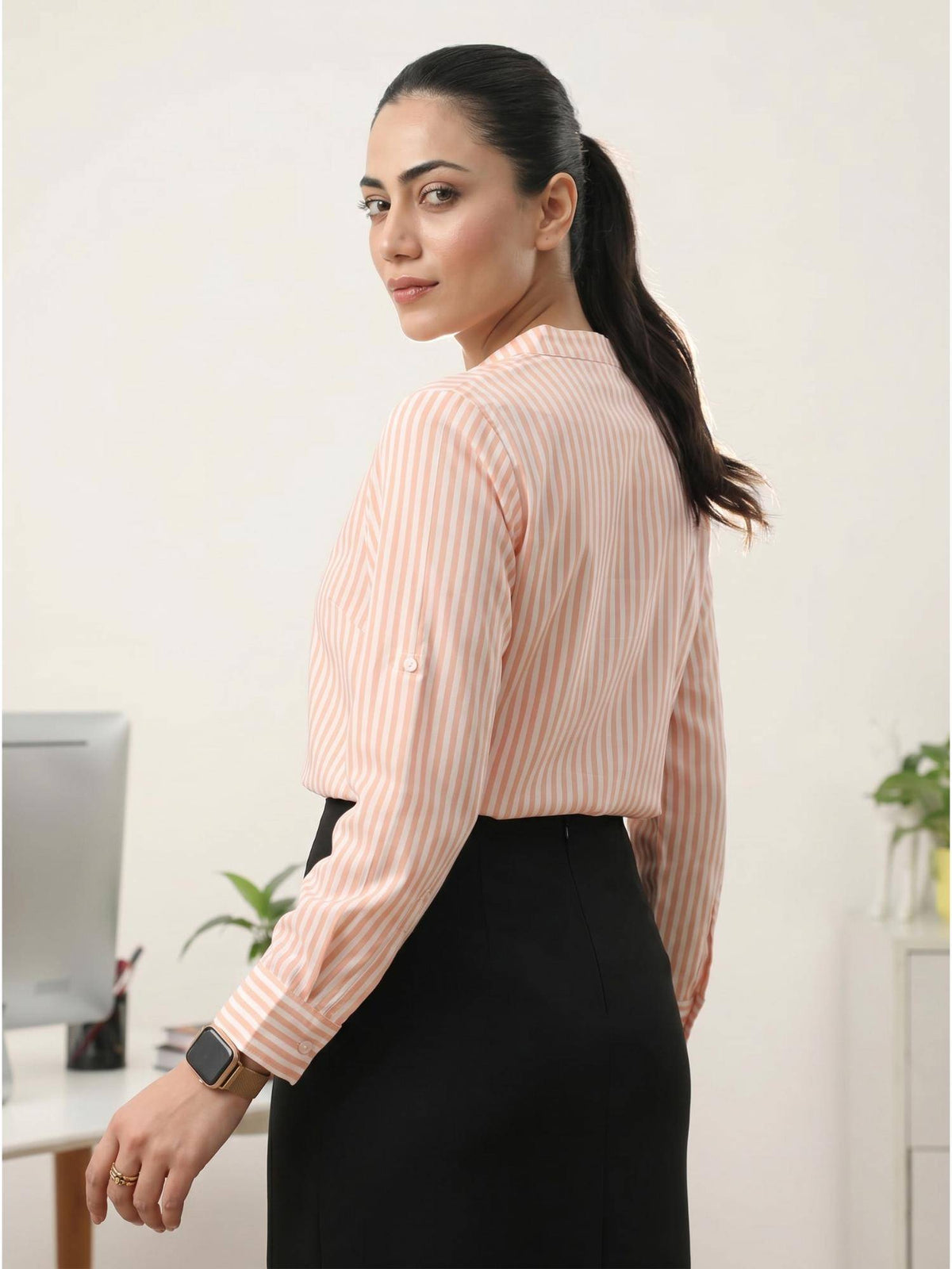 Peach Vedika Shirt | S67 - view 4