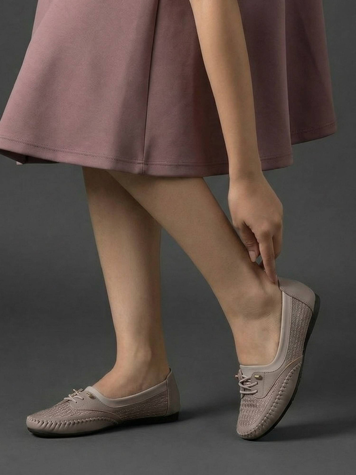 Women Beige Ballerina | F61 - view 9