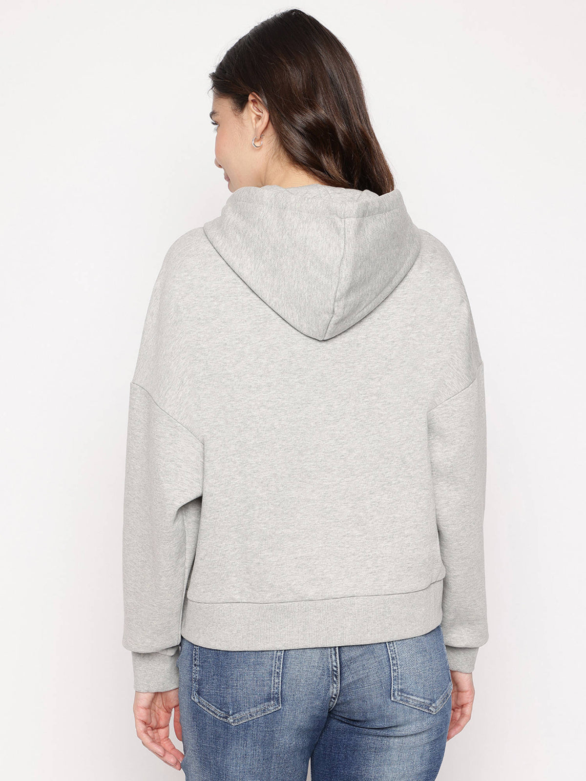 Grey Printed Hooded Neck Sweatshirt | HD56 - view 2