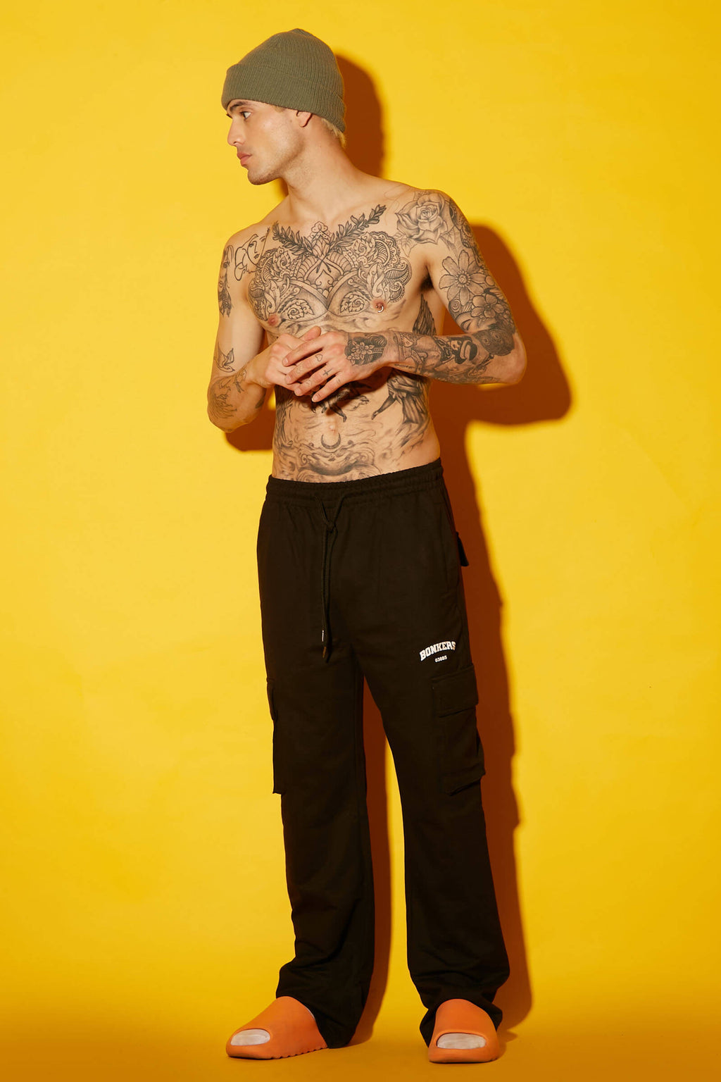 Black Utility Straight Fit Pant