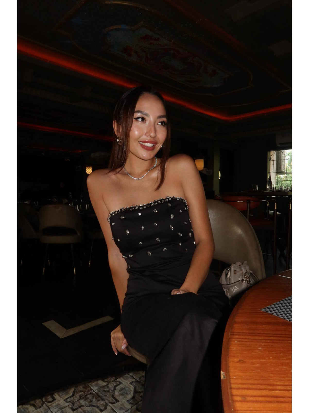 Black After Midnight Embellished Dress | D56 - view 1