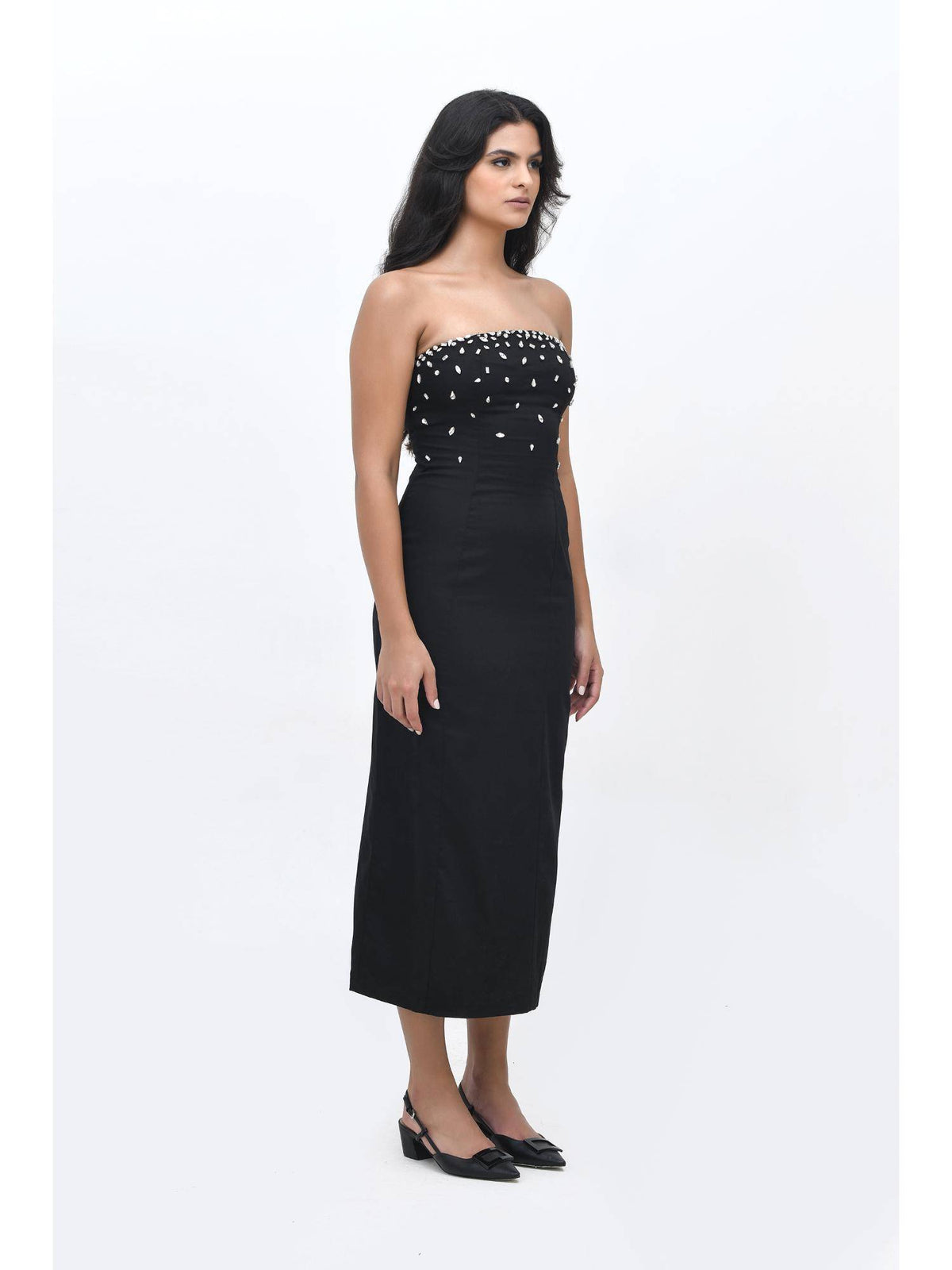 Black After Midnight Embellished Dress | D56 - view 5
