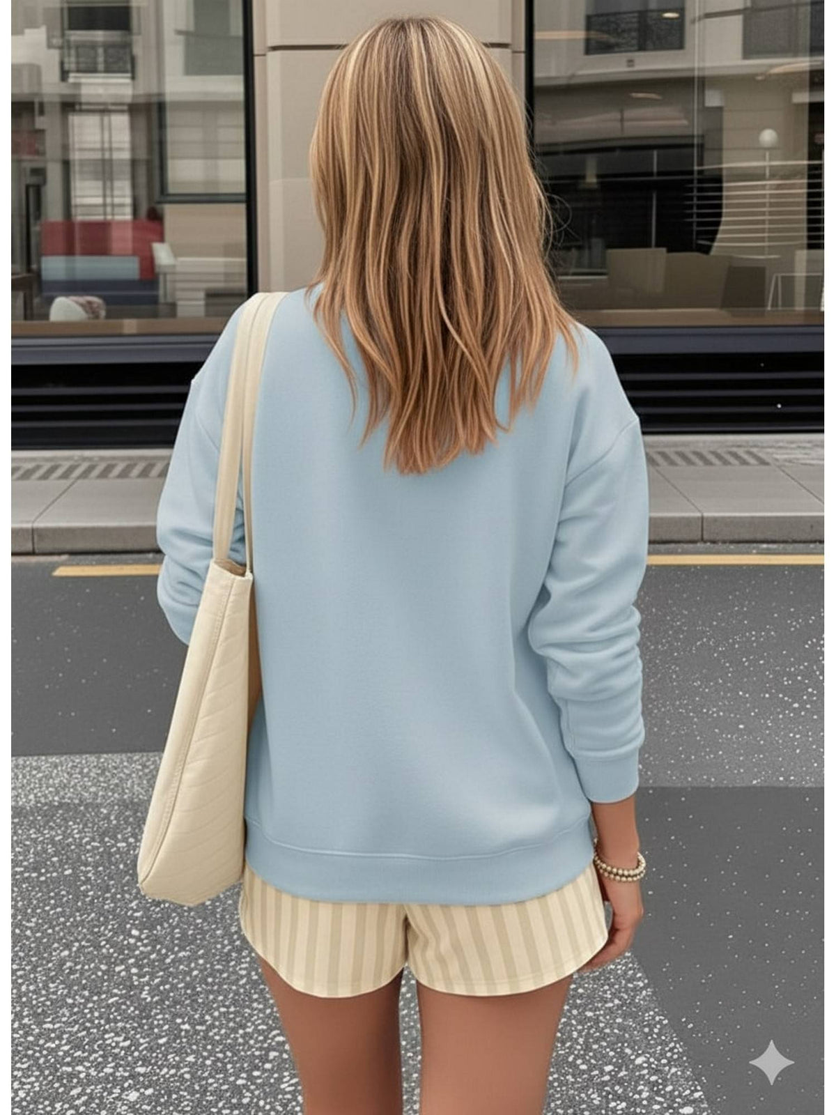 Blue Dog Graphic Printed Sweatshirt | HD56 - view 2