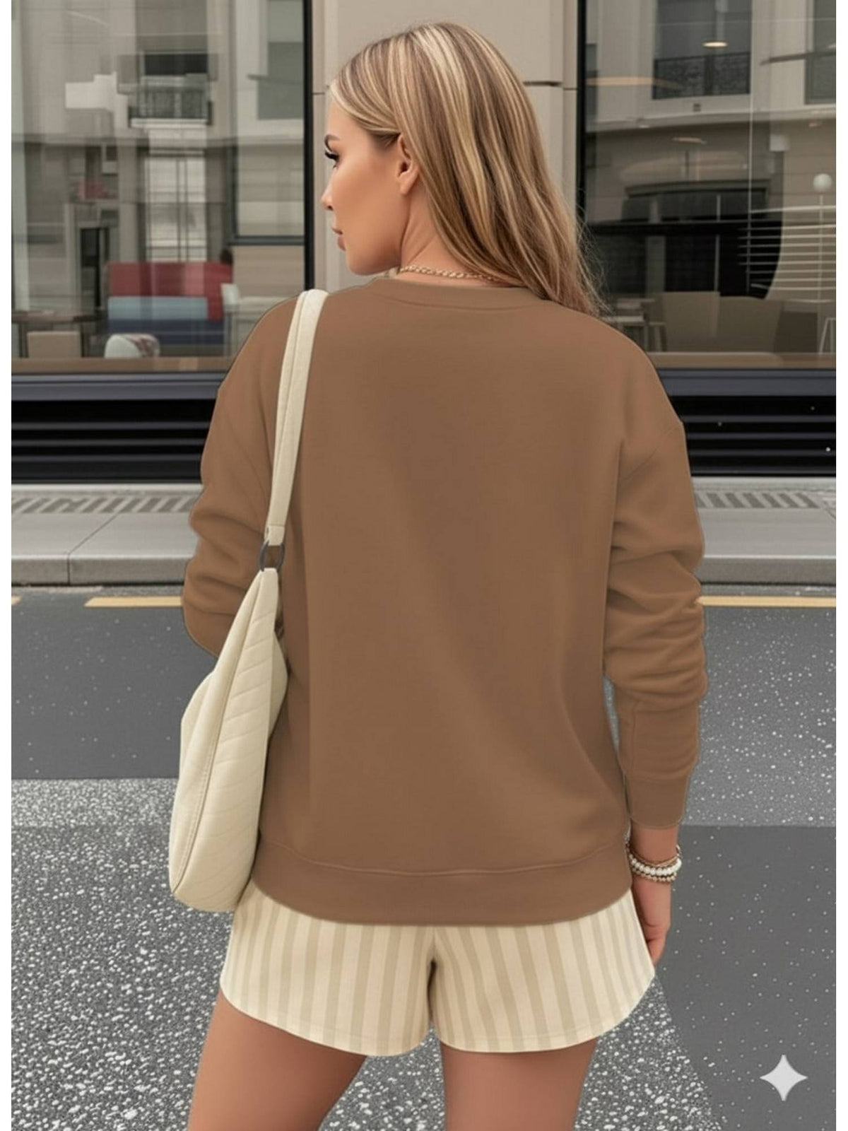 Brown Dog Graphic Printed Sweatshirt | HD56 - view 2