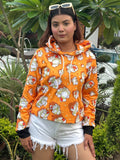 Women Yellow Printed Hoodie | HD56 - view 1