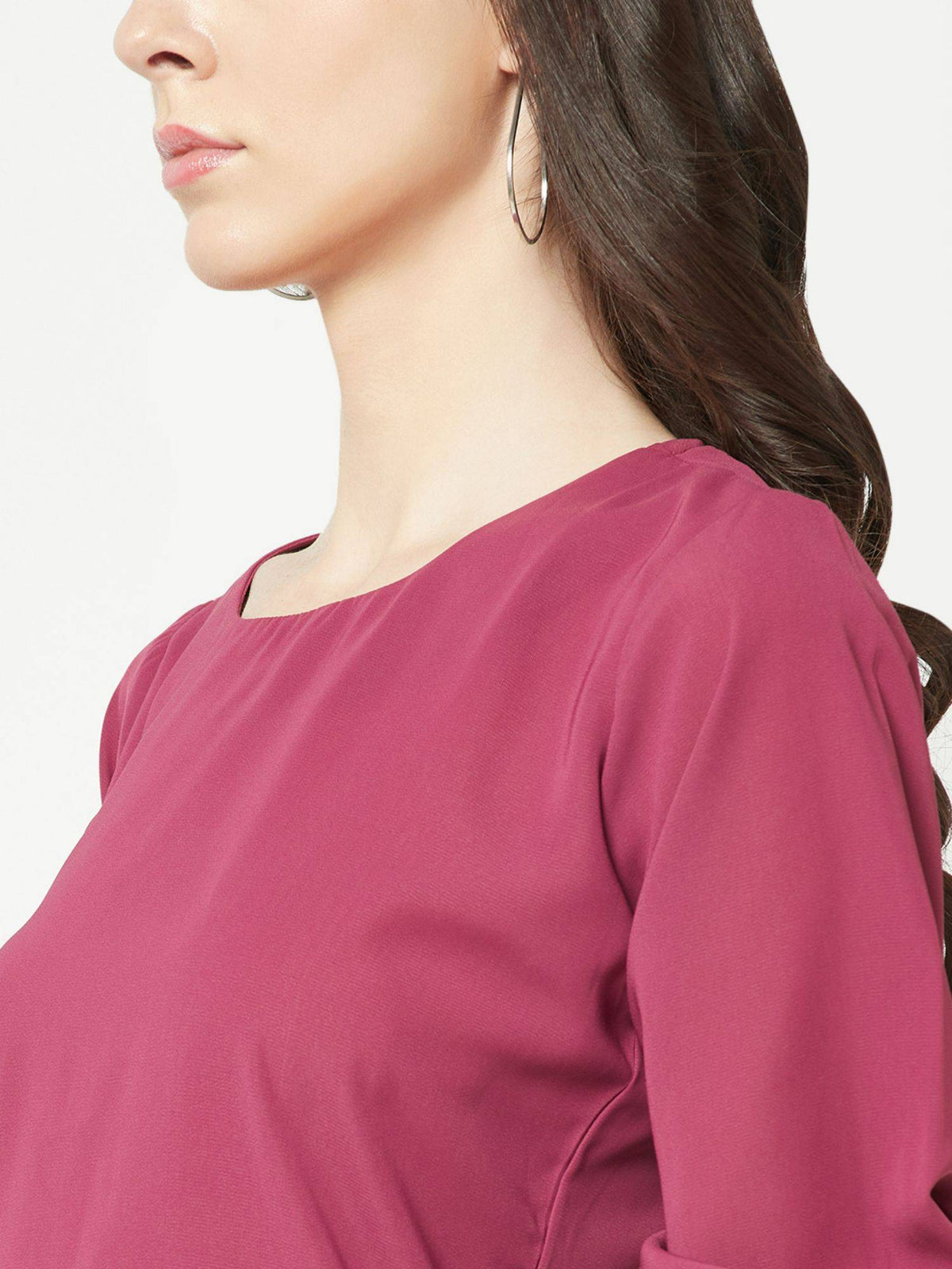 Women Pink Peplum Top | pt51 - view 7