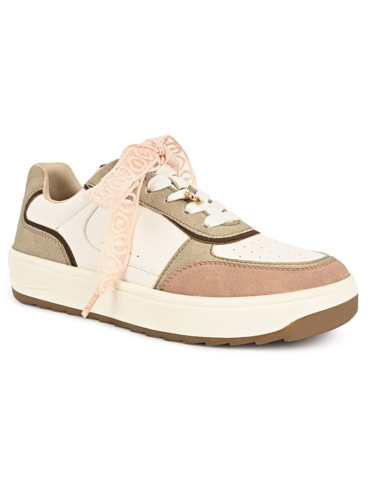 White Round Toe Sneakers | SN09 - view 1