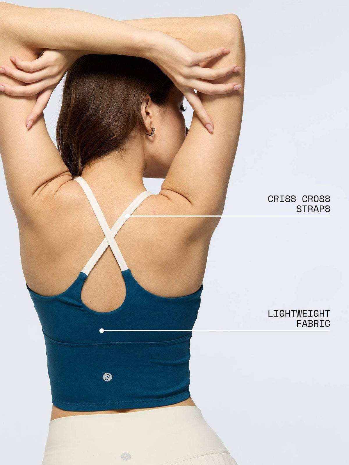 Pink Cross Back Sports Bra | sb09 - view 6
