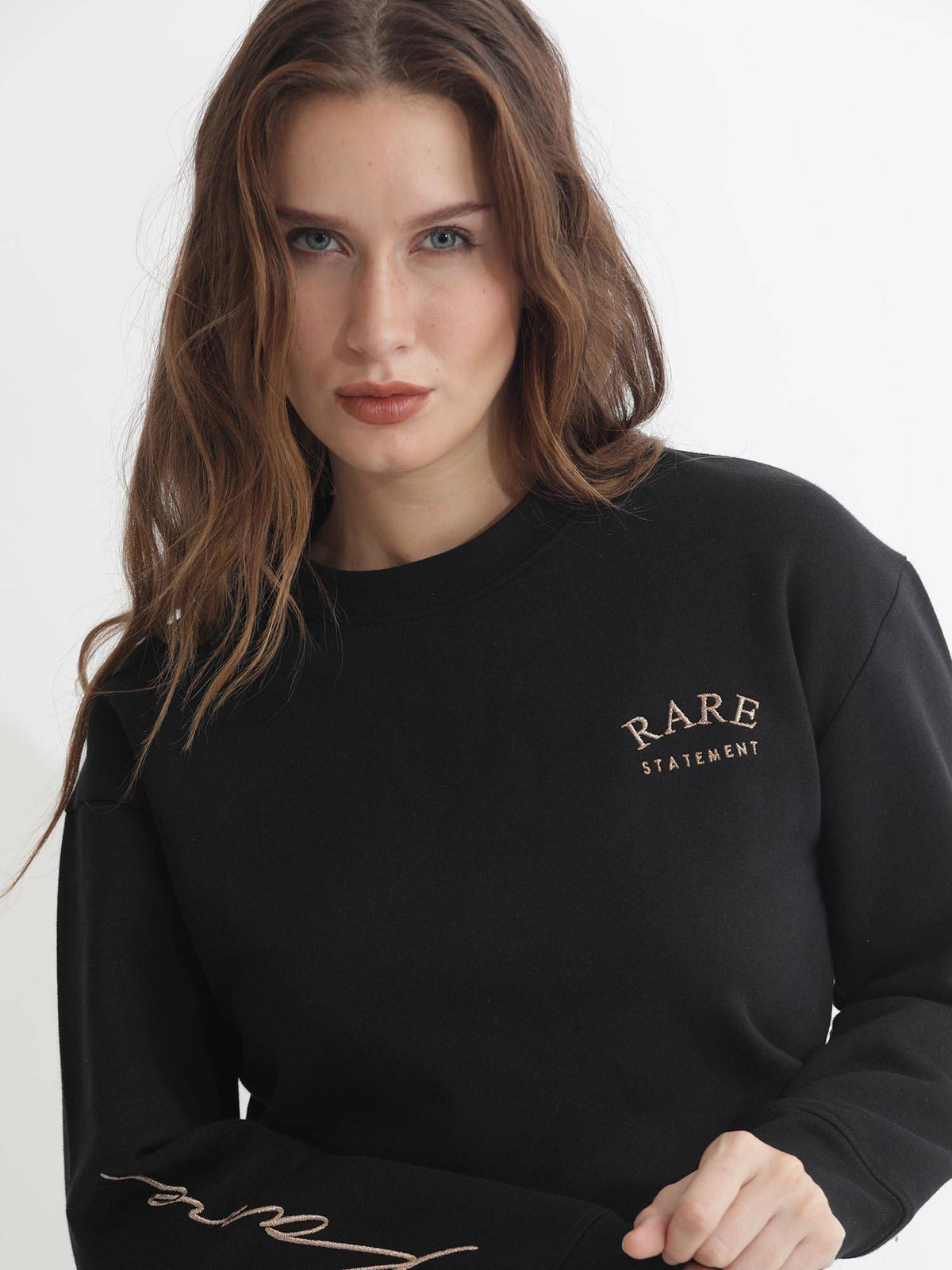Black Typography Sweatshirt | SS90 - view 3