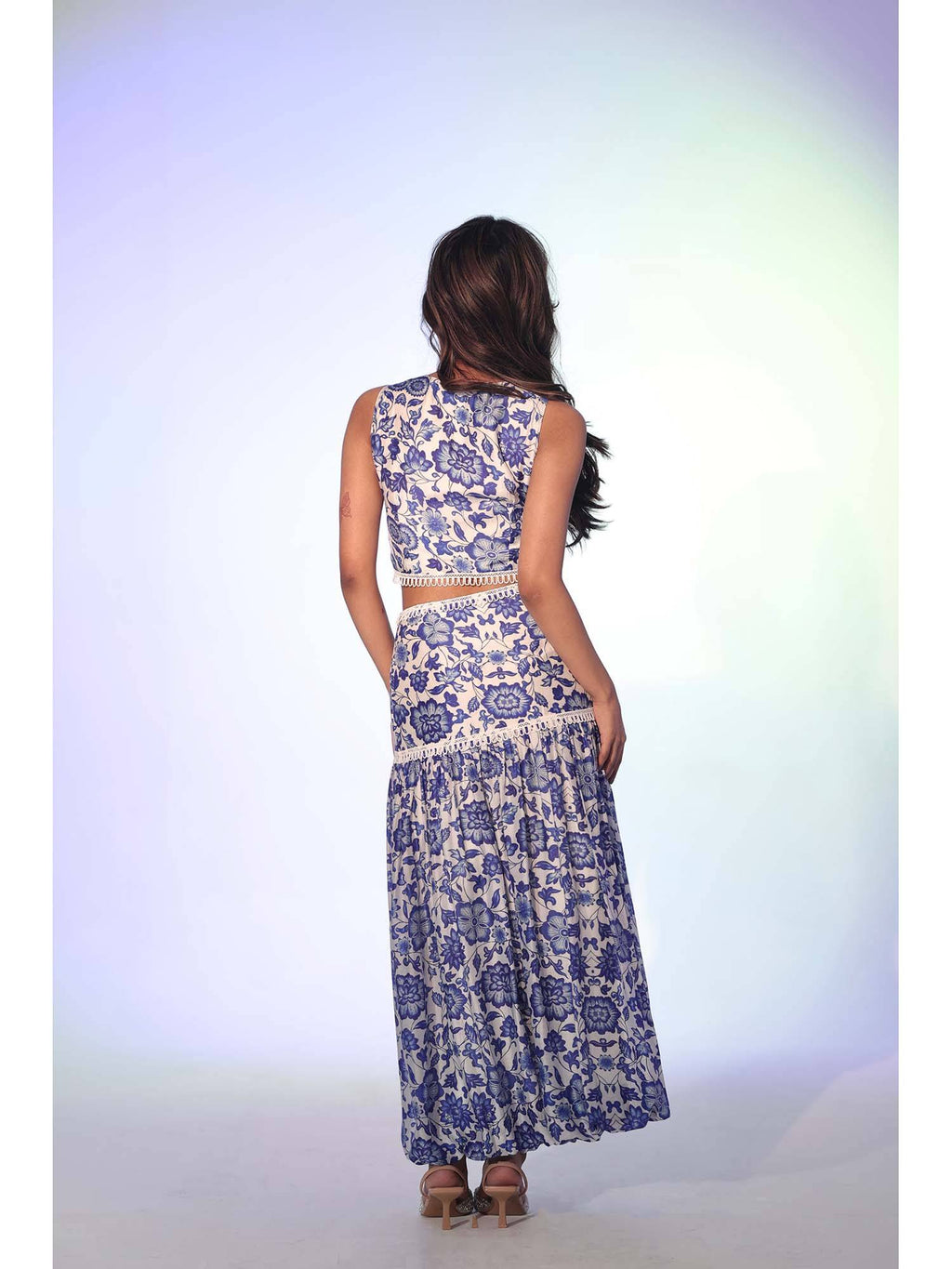 Blue Ivy Lace Crop Top | CT61 - view 4
