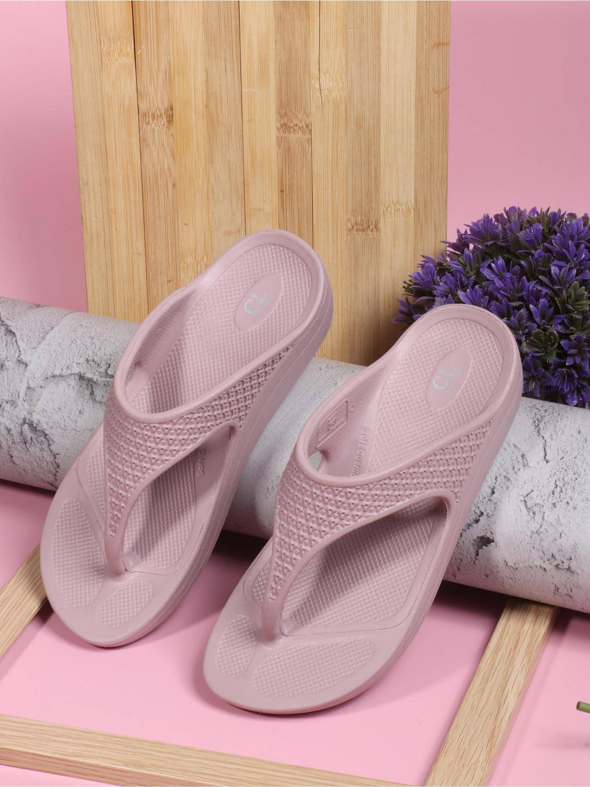 Lavender Solid Casual B4 Sandals | SD89 - view 3