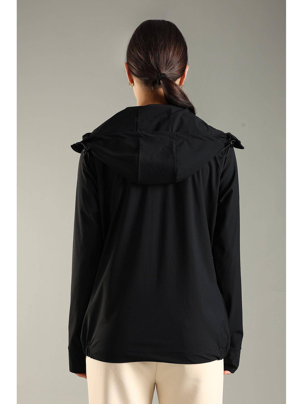 Women Hooded All Weather Jacket - Black | JK12 - view 3