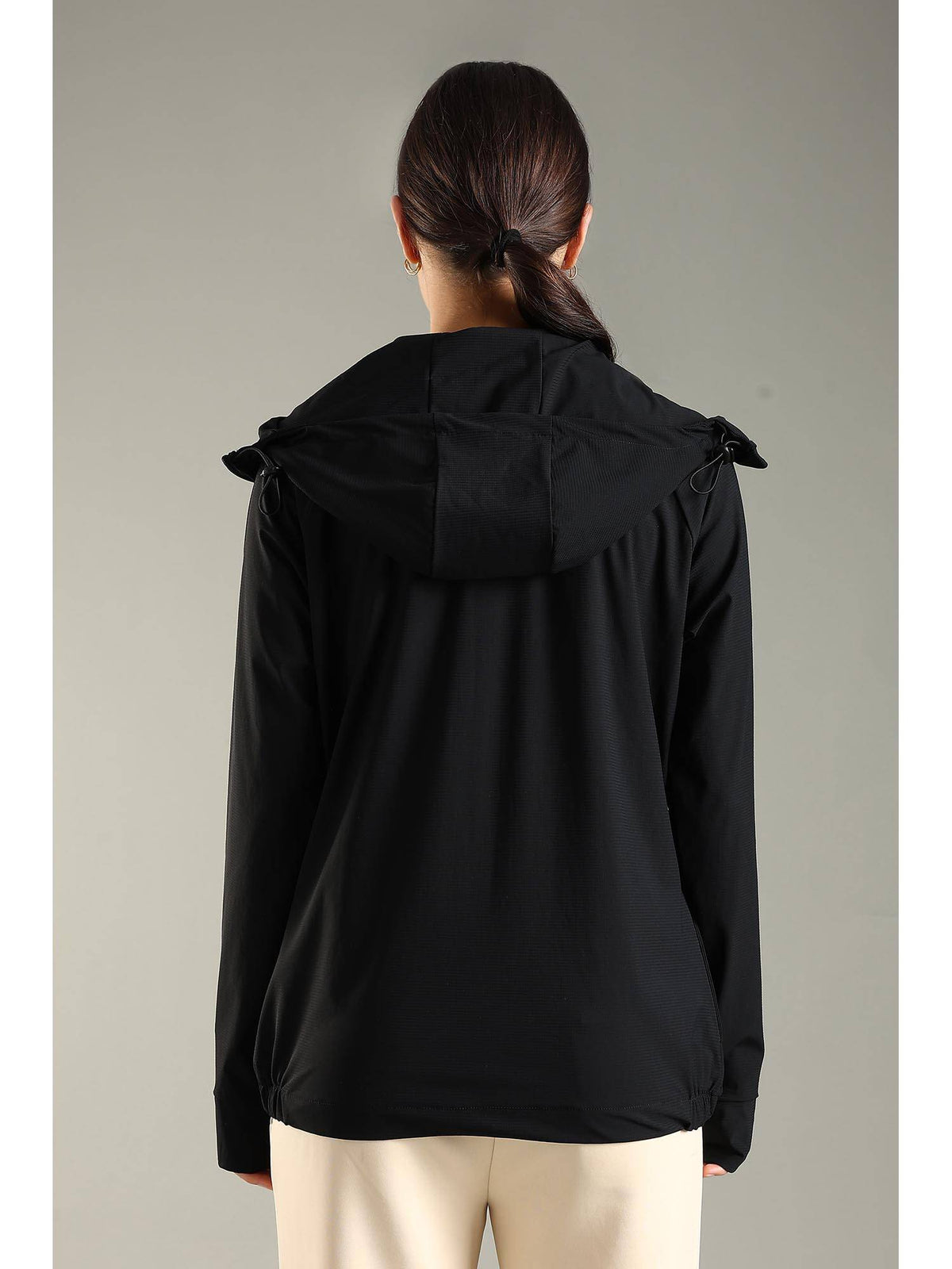 Women Hooded All Weather Jacket - Black | JK12 - view 3