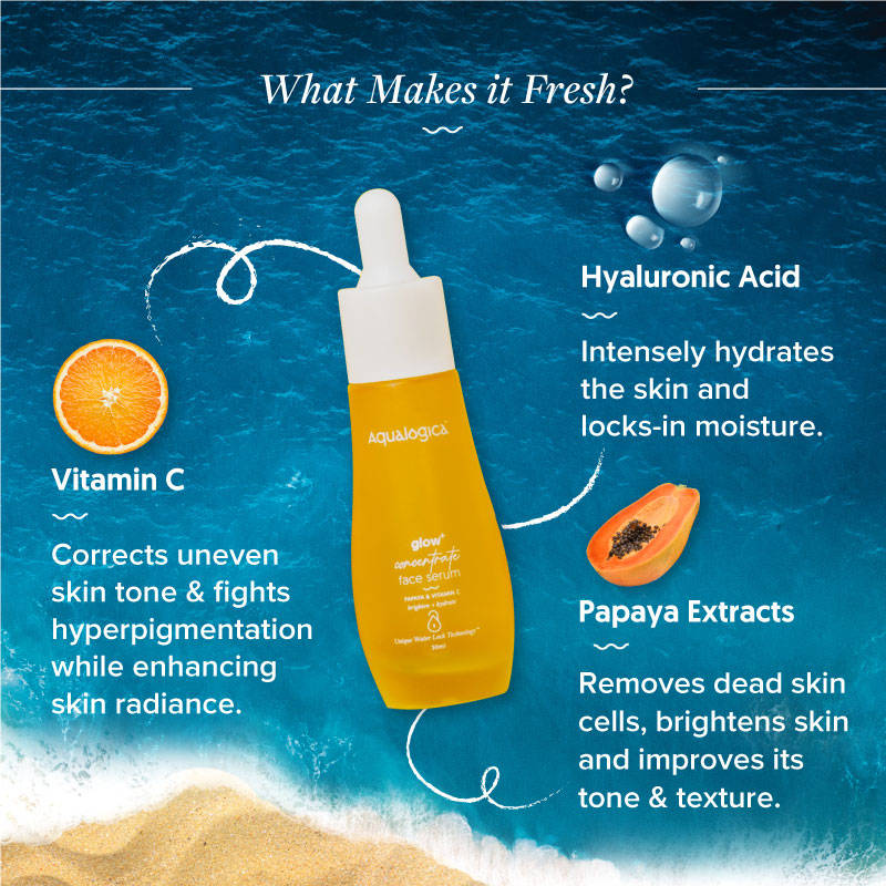 Glow+ Concentrate Face Serum with Vitamin C, Papaya & Hyaluronic Acid | Z8 - view 2