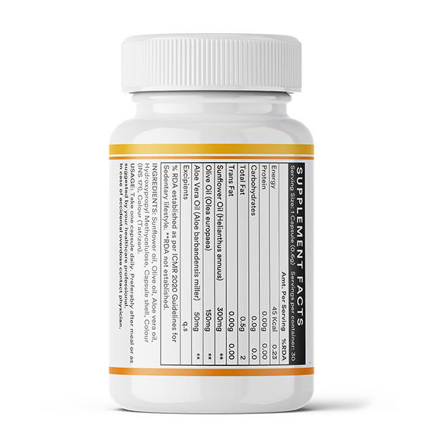 Plant Based Natural Vitamin E Capsule for Skin, Face And Hair Oil Capsules | FC3 - view 4