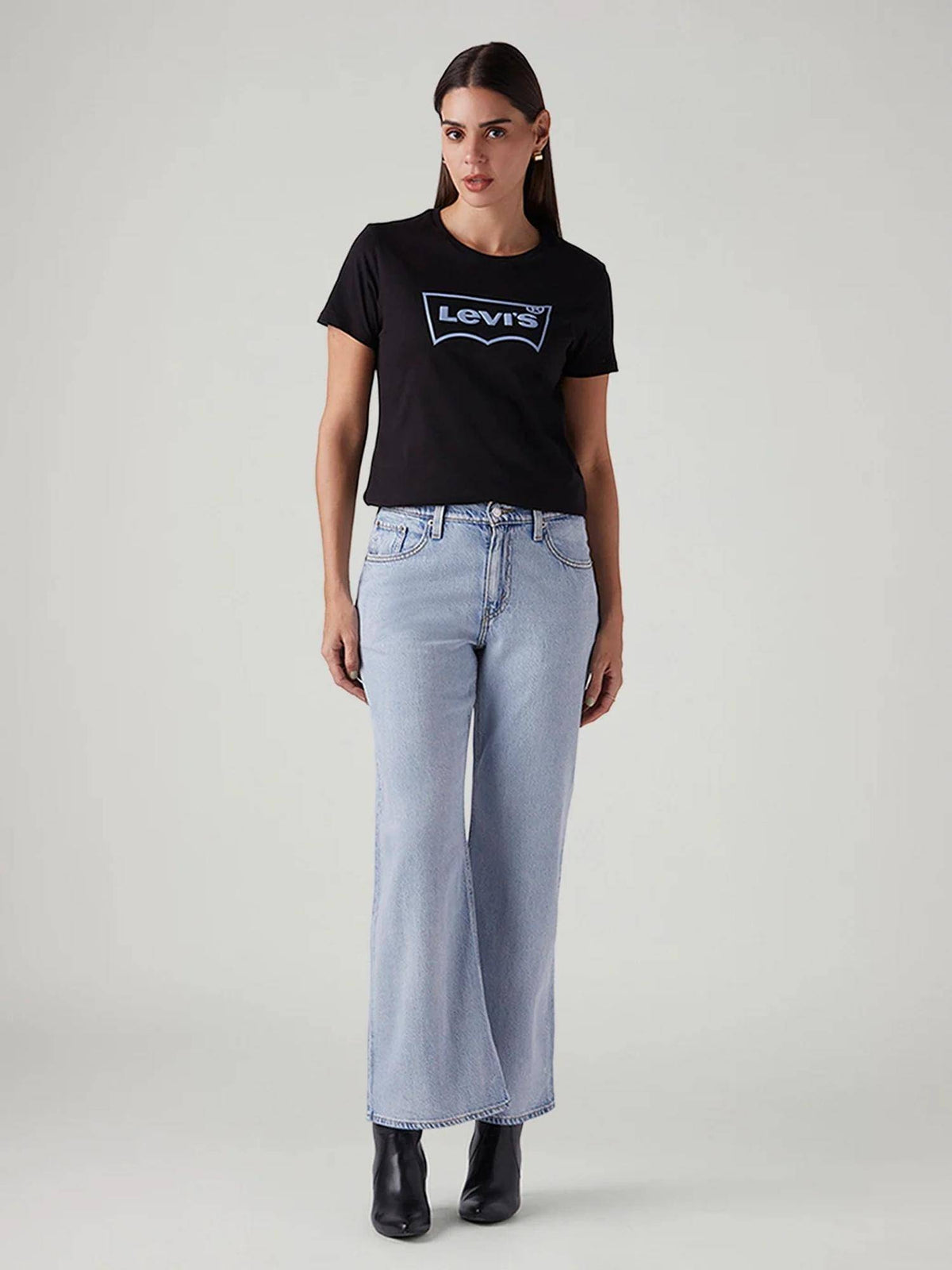Blue Solid Plain Comfortable Fit Jeans | BT10 - view 3