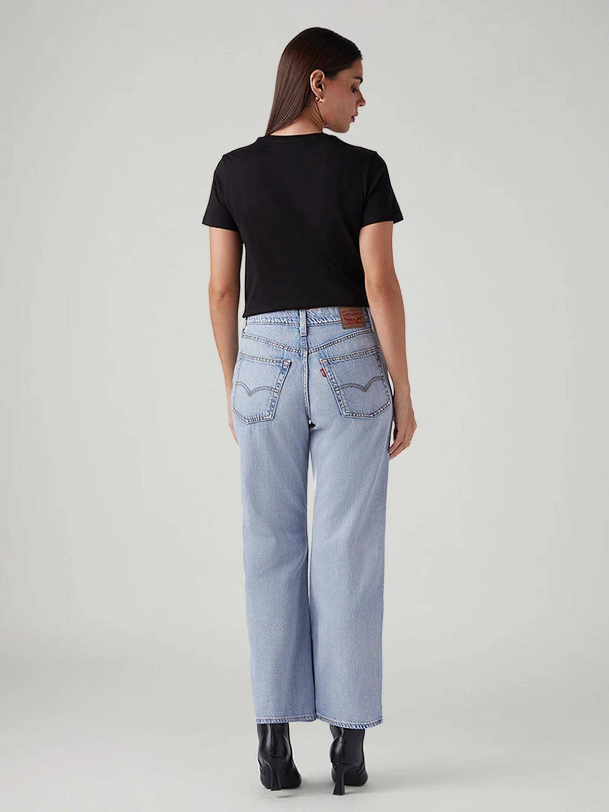 Blue Solid Plain Comfortable Fit Jeans | BT10 - view 4