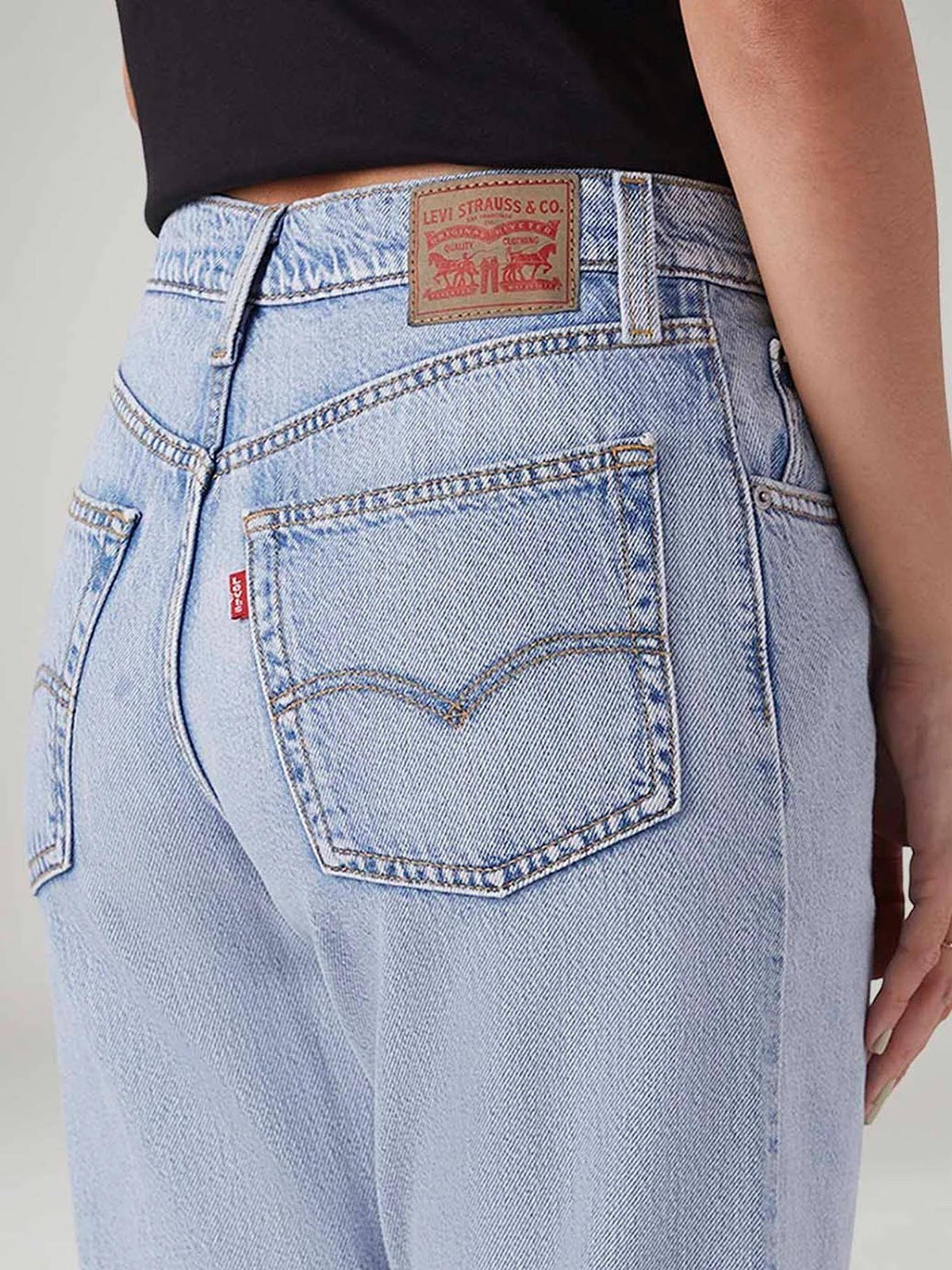 Blue Solid Plain Comfortable Fit Jeans | BT10 - view 5