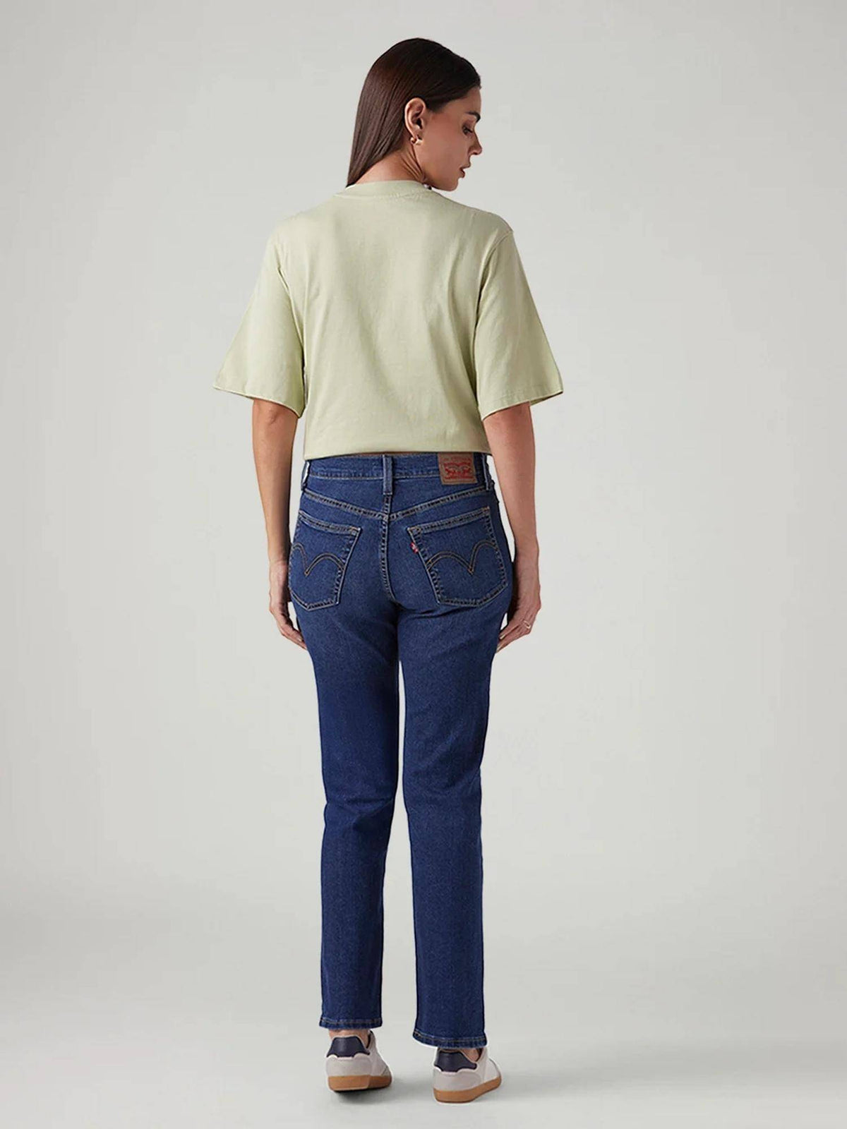 Blue Solid Plain Slim Fit Jeans | BG78 - view 3