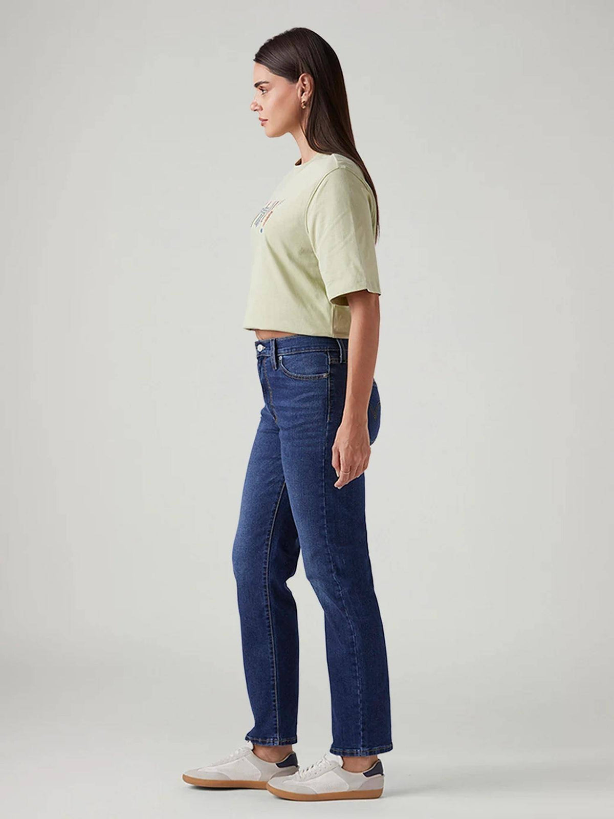 Blue Solid Plain Slim Fit Jeans | BG78 - view 5