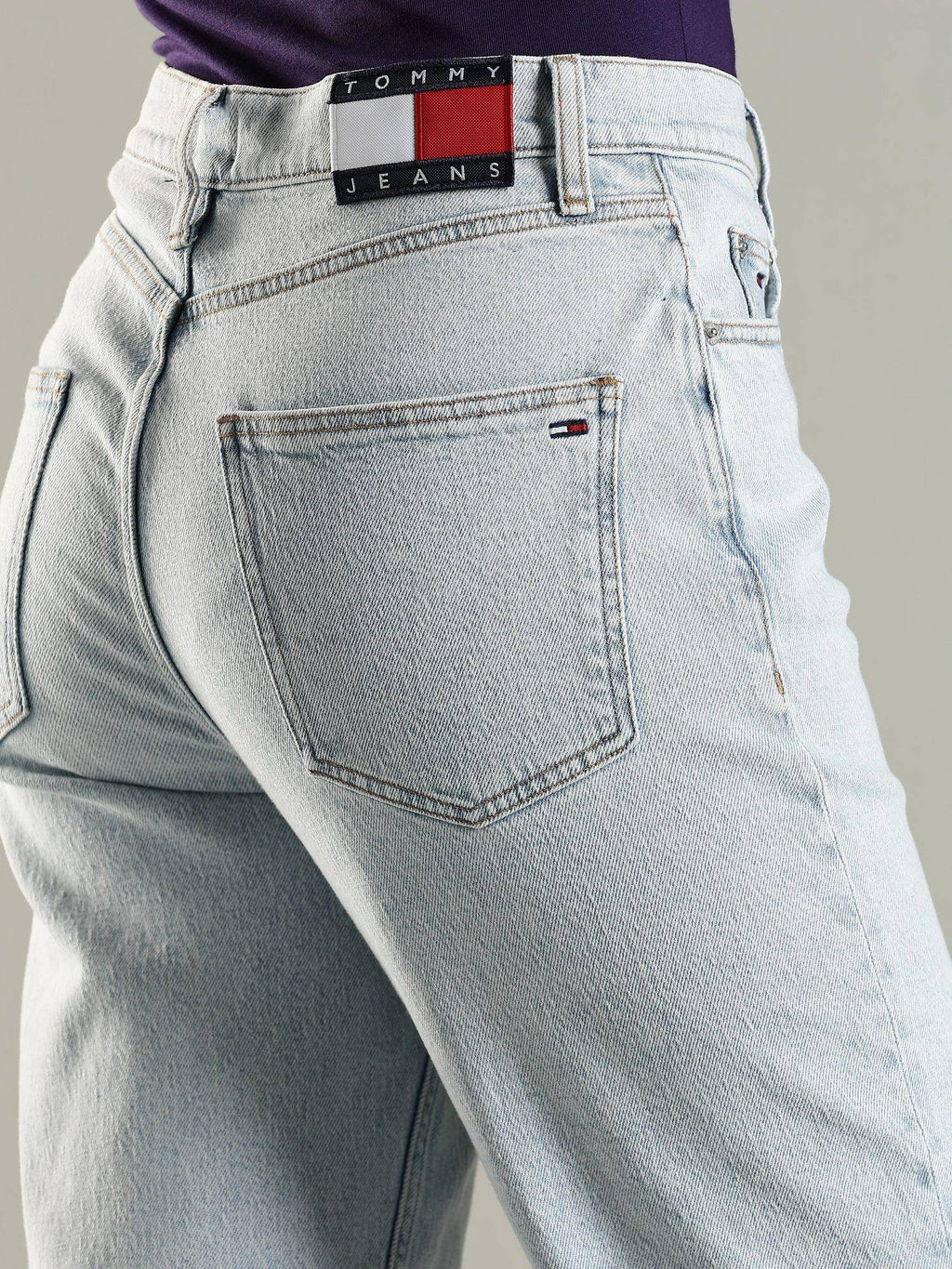 Blue Solid Plain Straight Fit Jeans | ST23 - view 4
