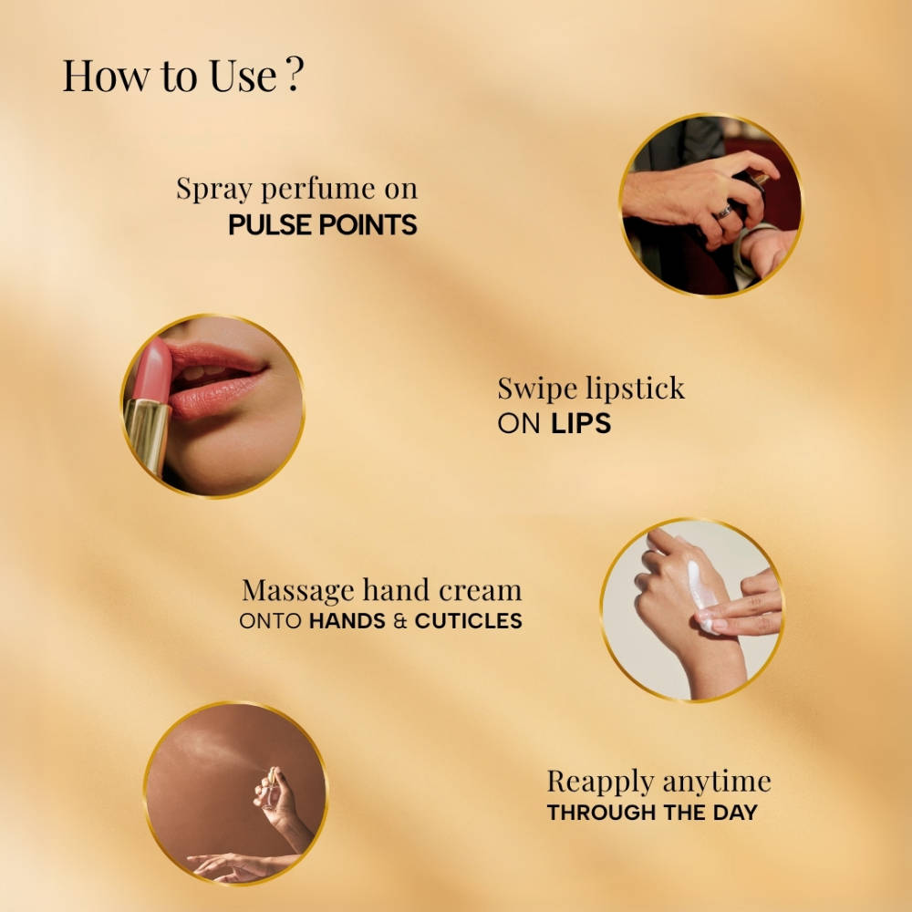 Effortless Elegance Kit With Lipstick, Perfume & Hand Cream | L12 - view 6