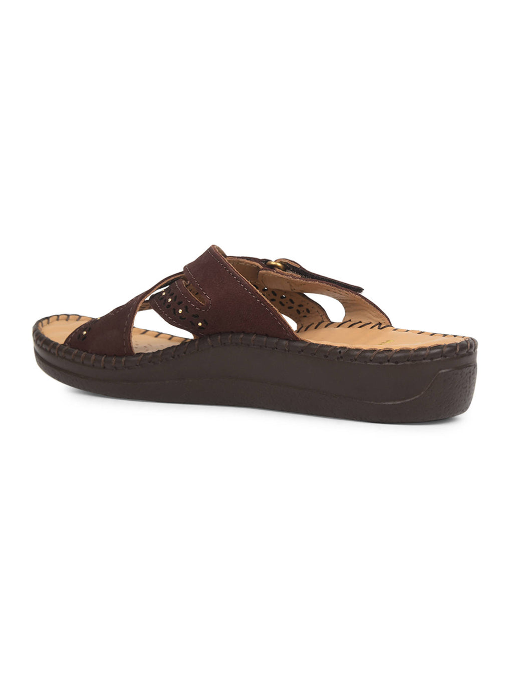 Women Casual Brown Slip-On Sandals | SD89 - view 3