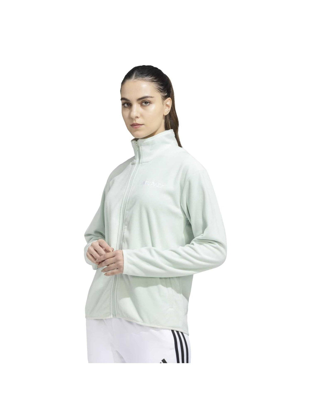 Green W Mt Ess Fz Fl Jacket | JK12 - view 3
