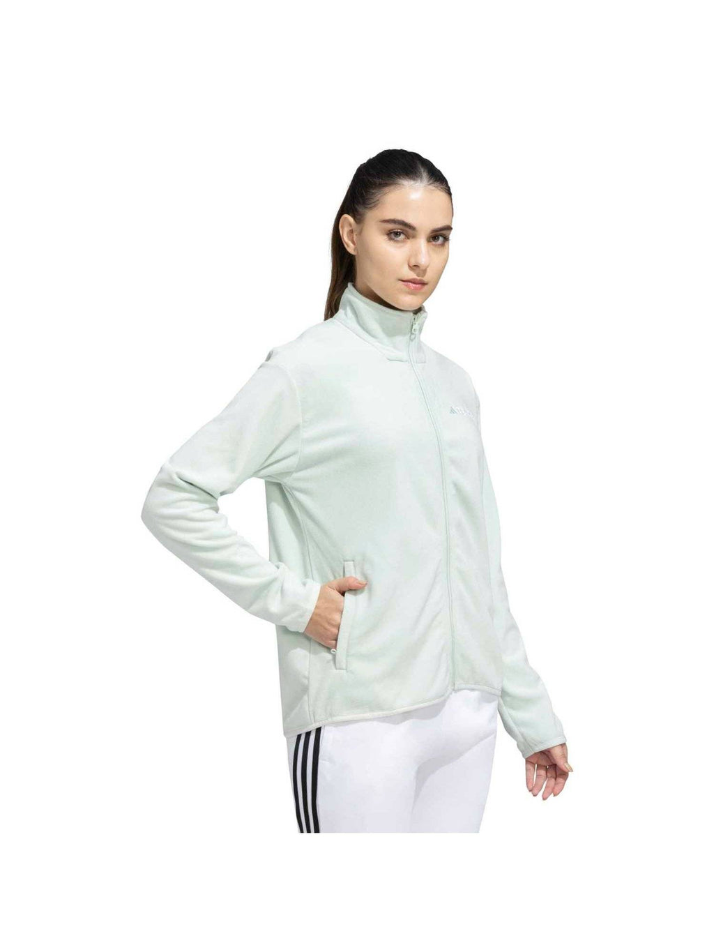 Green W Mt Ess Fz Fl Jacket | JK12 - view 4