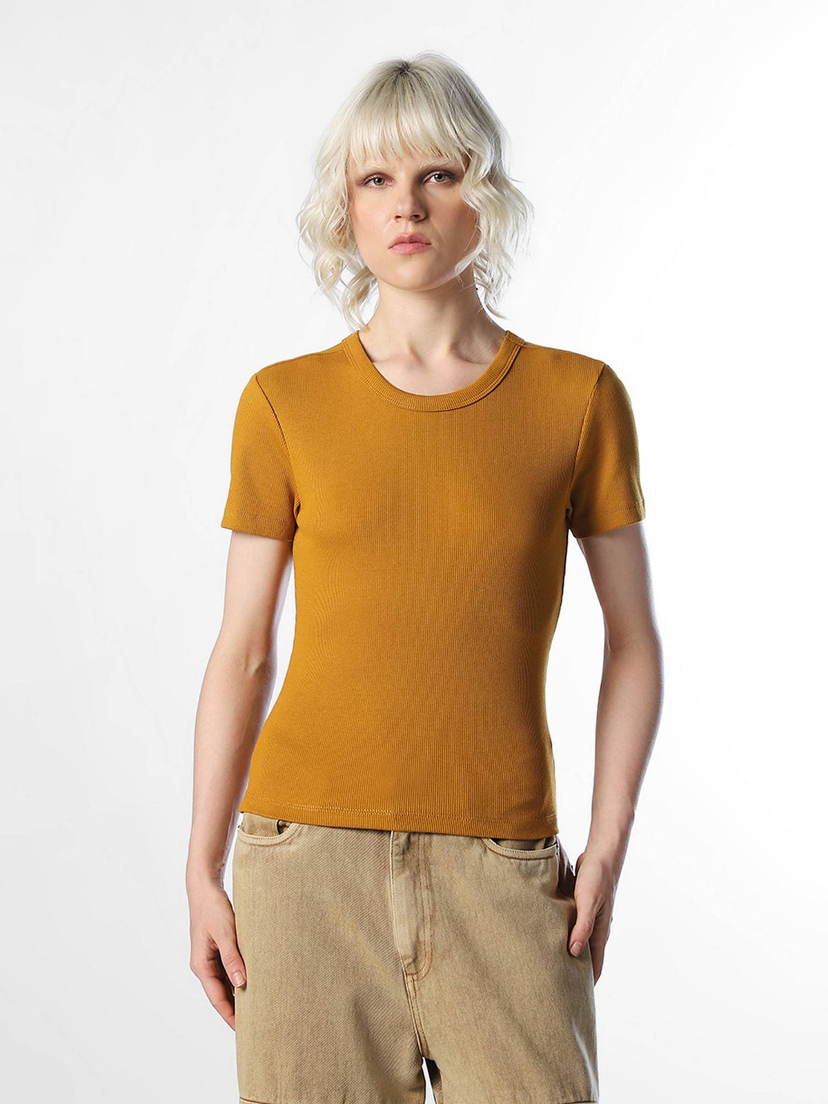 Women Solid Regular Fit Maroon T-Shirt | O24 - view 15