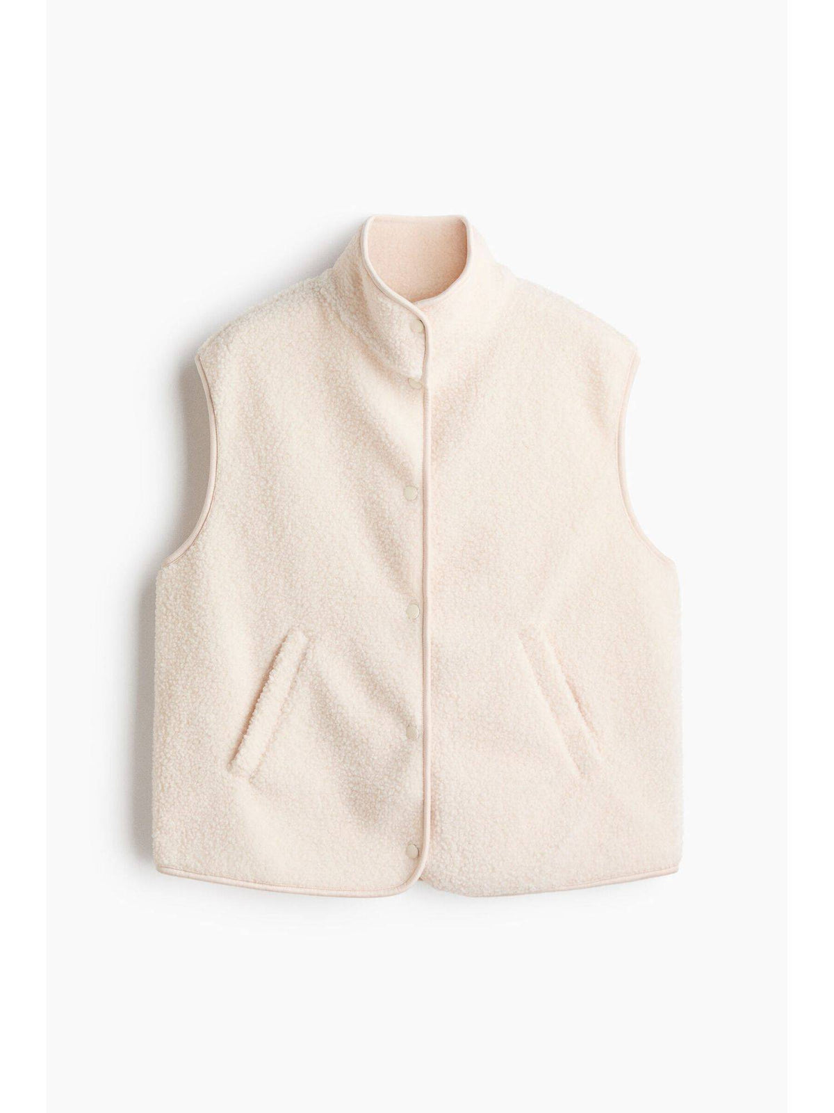 Women Beige Teddy Gilet | JC78 - view 1