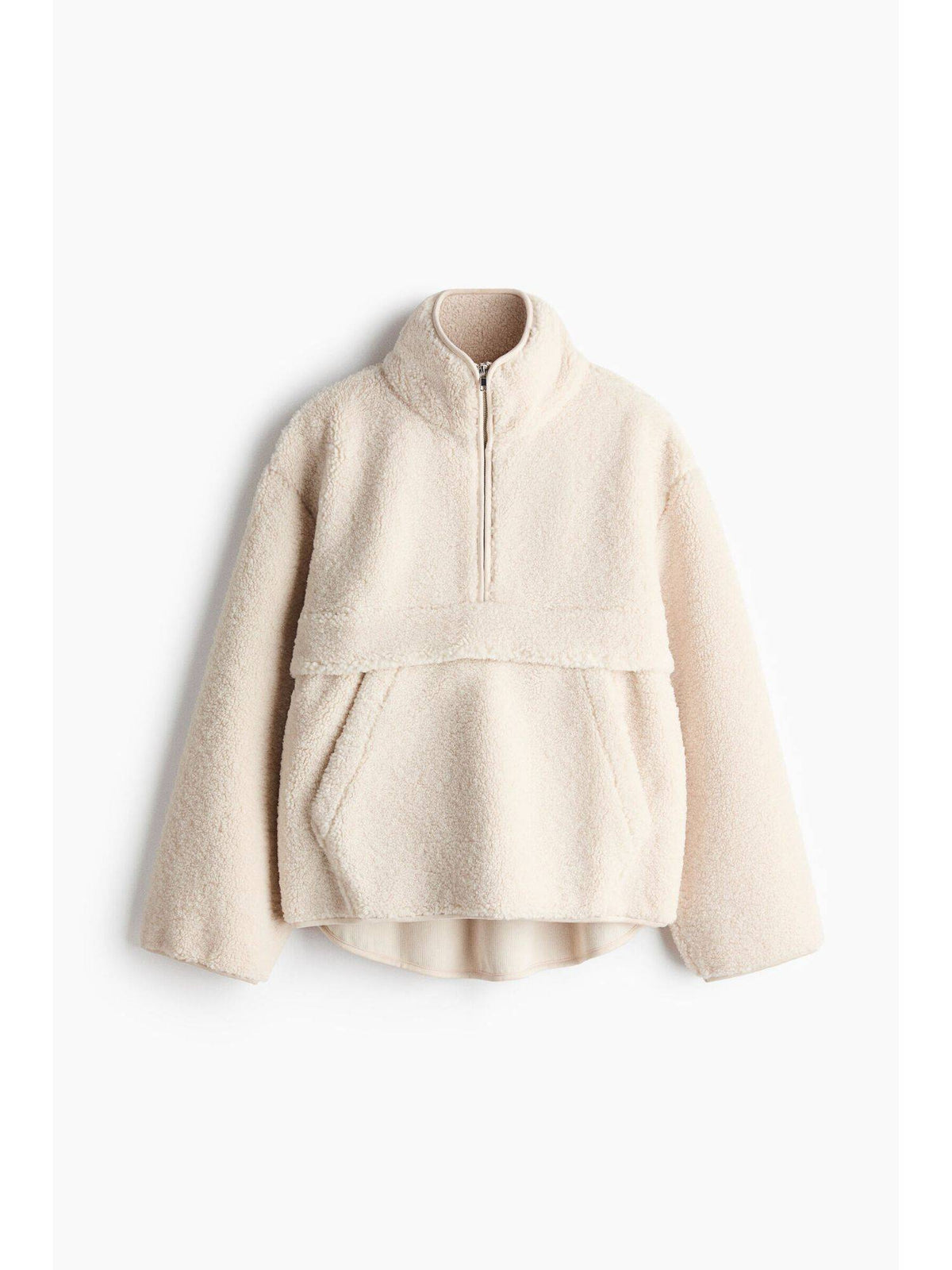 Women White Zip-Top Teddy Jacket | JC78 - view 1