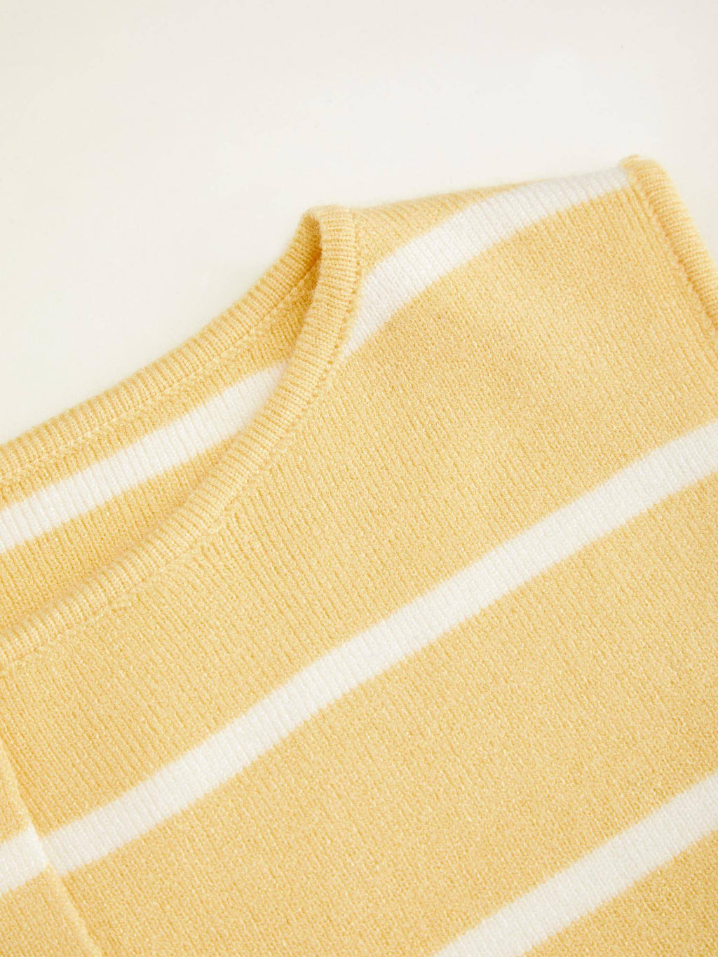 Knit Boat Neck Striped Button Split Vest | JC78 - view 29