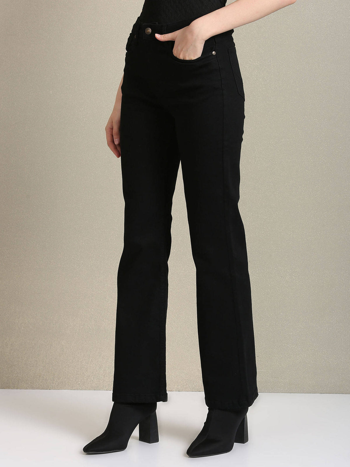 Boot Cut Fit Black Jean | BT10 - view 4