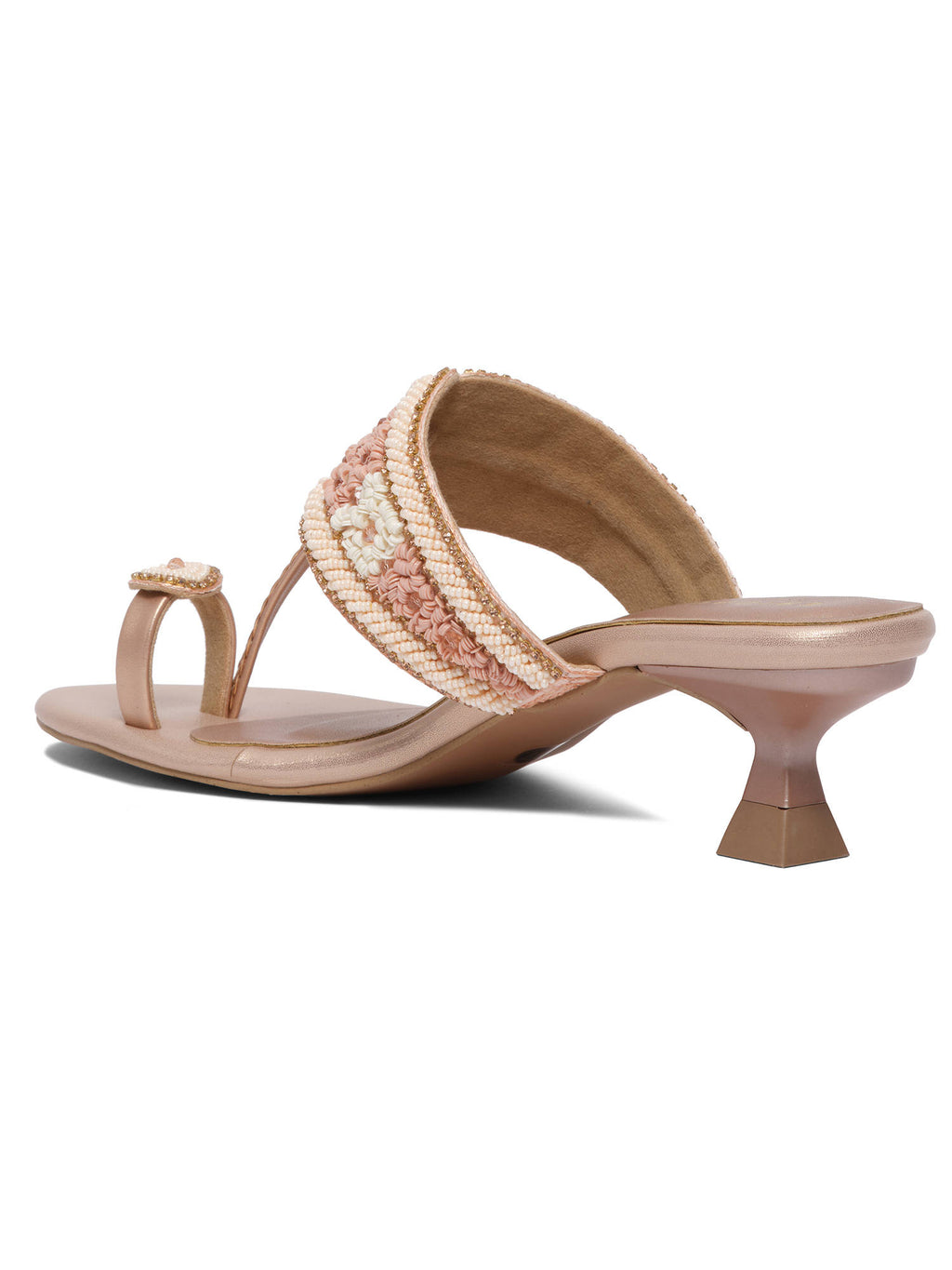 Leela Antique Kolhapuri Sandals Heels | H78 - view 11