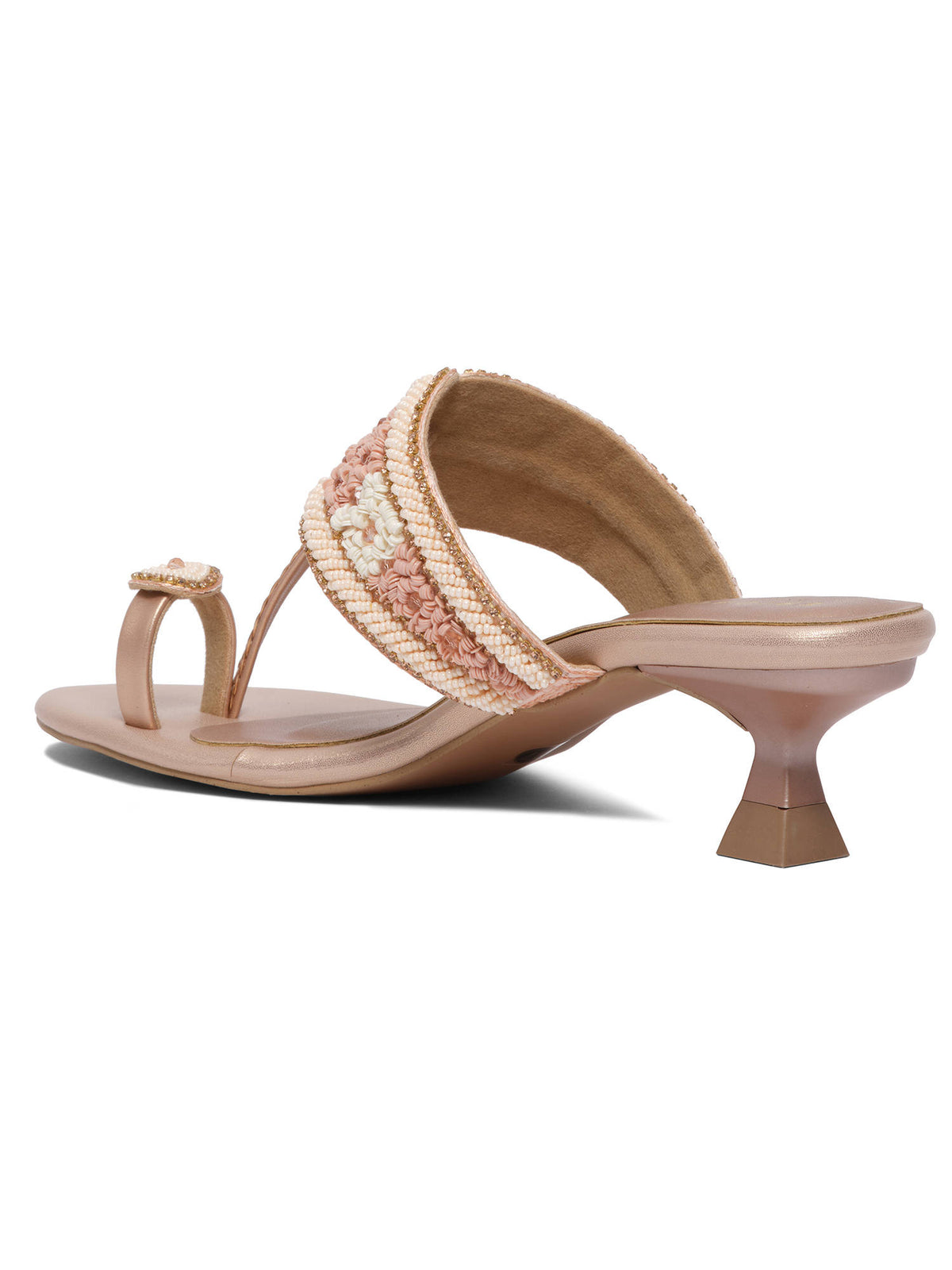 Leela Antique Kolhapuri Sandals Heels | H78 - view 11