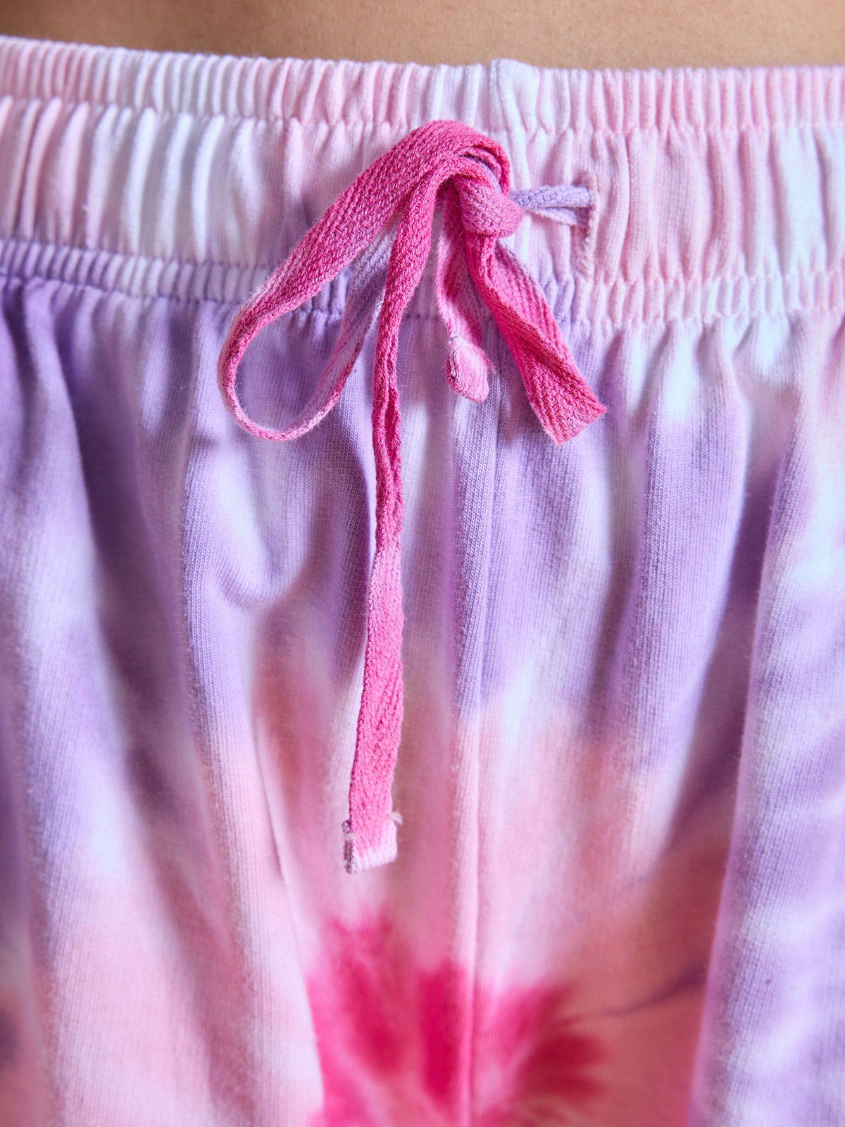 Printed Terry Shorts NYAT287 Pink Tie Dye - view 7