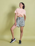 Printed Terry Shorts NYAT287 Zebra Green - view 1