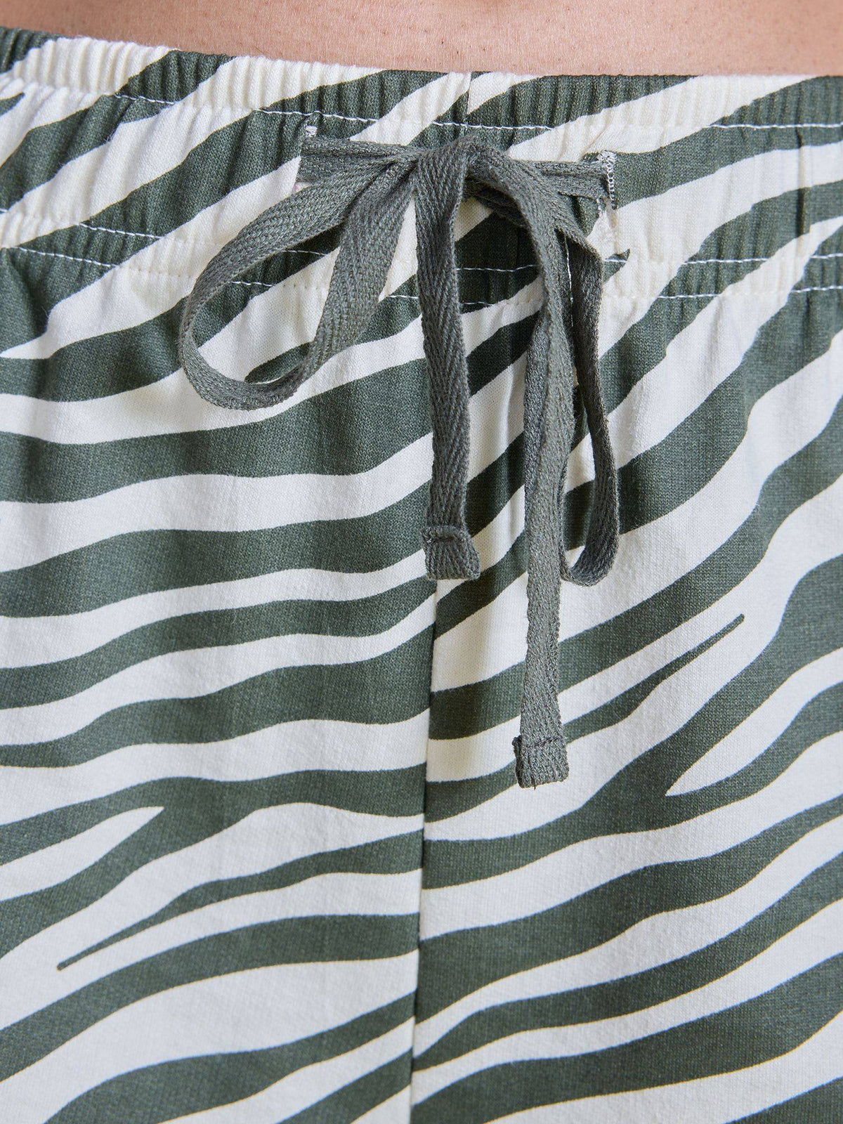 Printed Terry Shorts NYAT287 Zebra Green - view 6