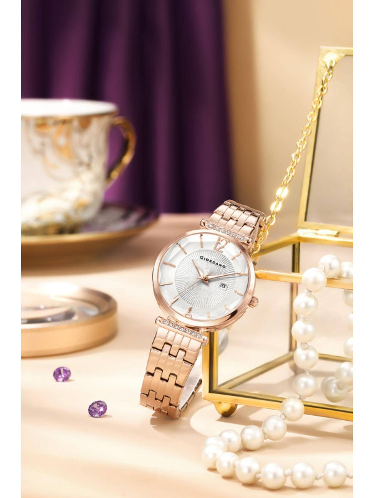Exquisite Analog Watch for Women - White | W92 - view 4